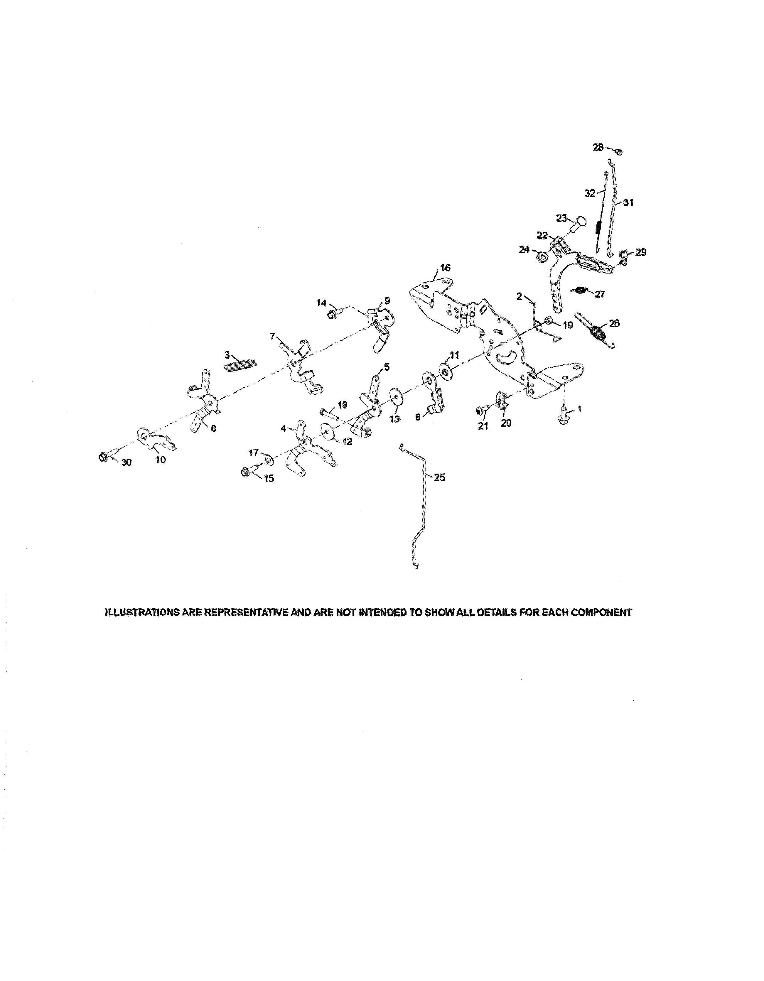 MTD 13AP79XT099 engine controls diagram