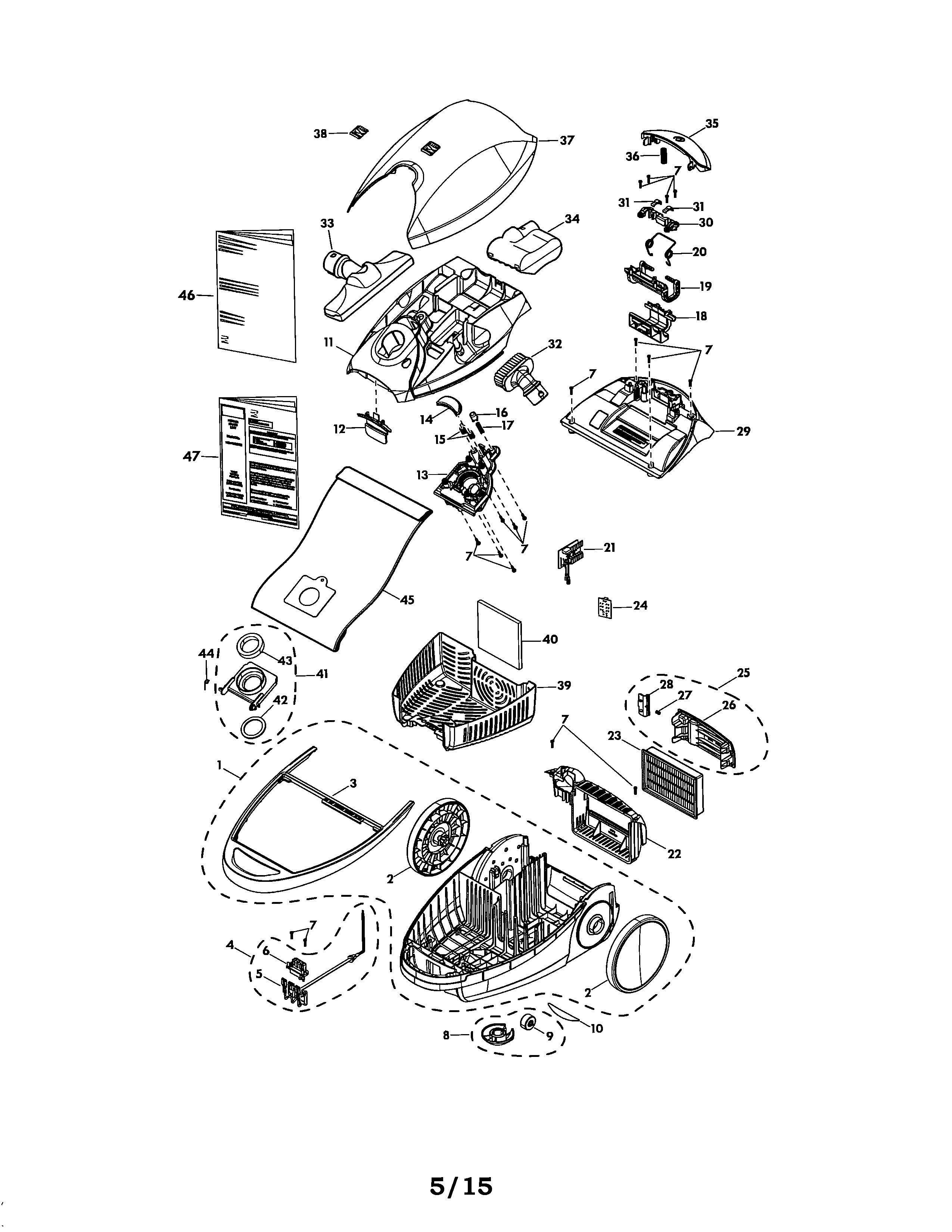 Kenmore 11681714510 canister diagram