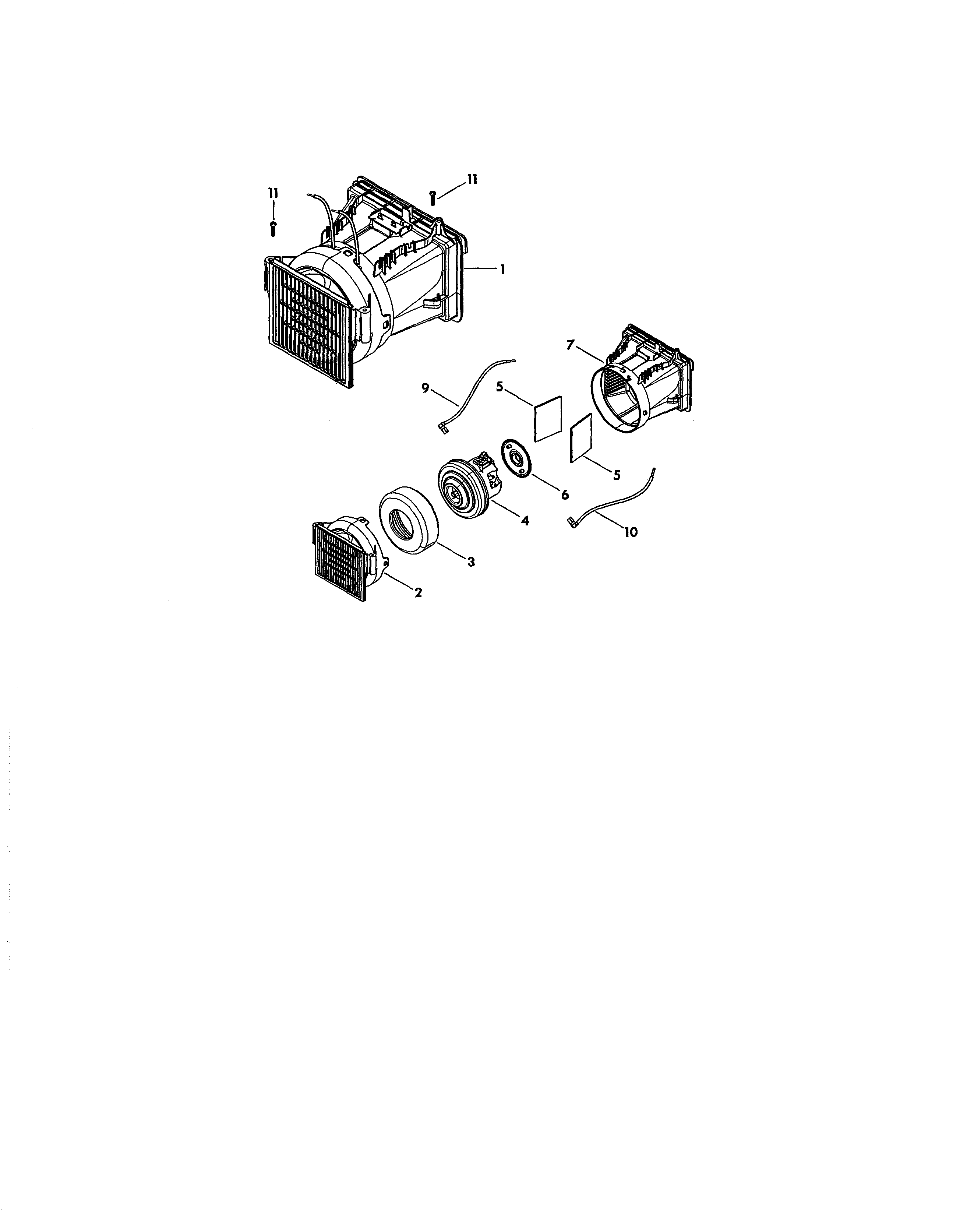 Kenmore 11681714510 canister motor diagram