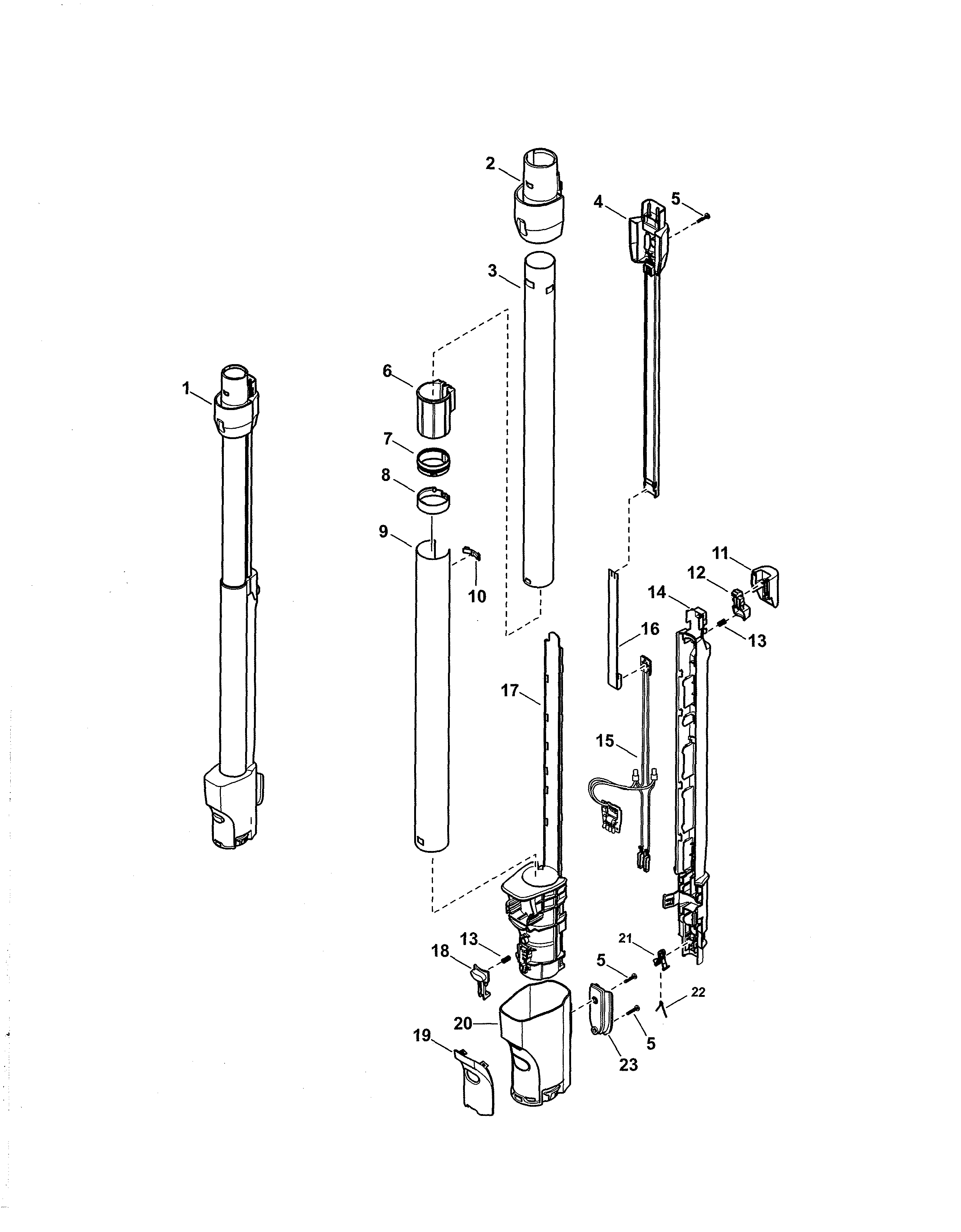 Kenmore 11681714510 telescoping wand diagram