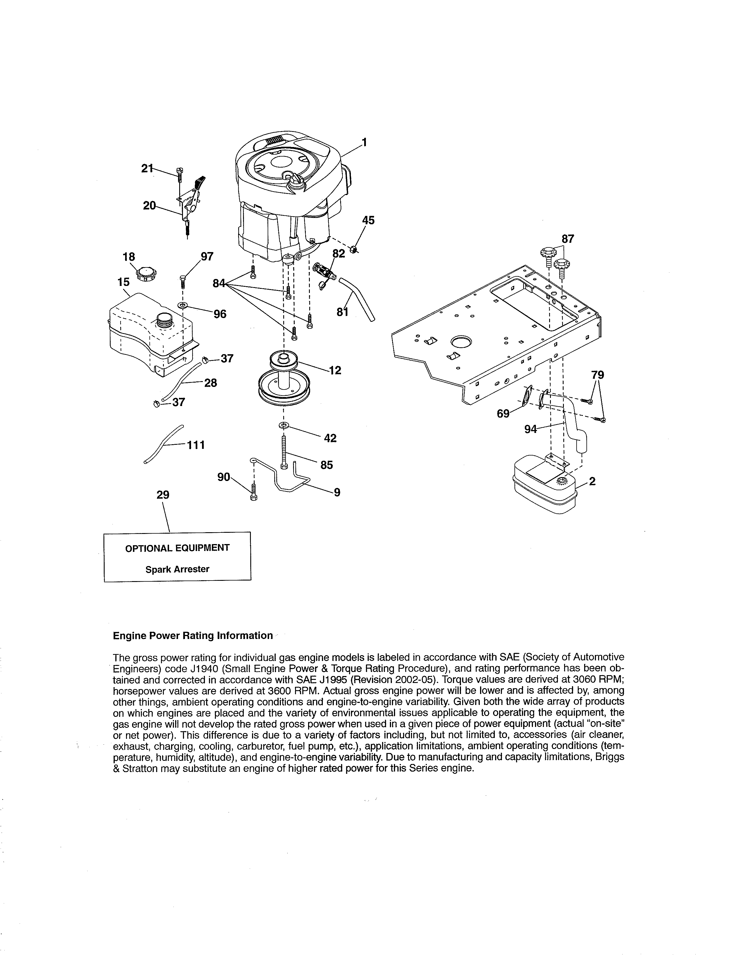 Craftsman 917250811 engine diagram