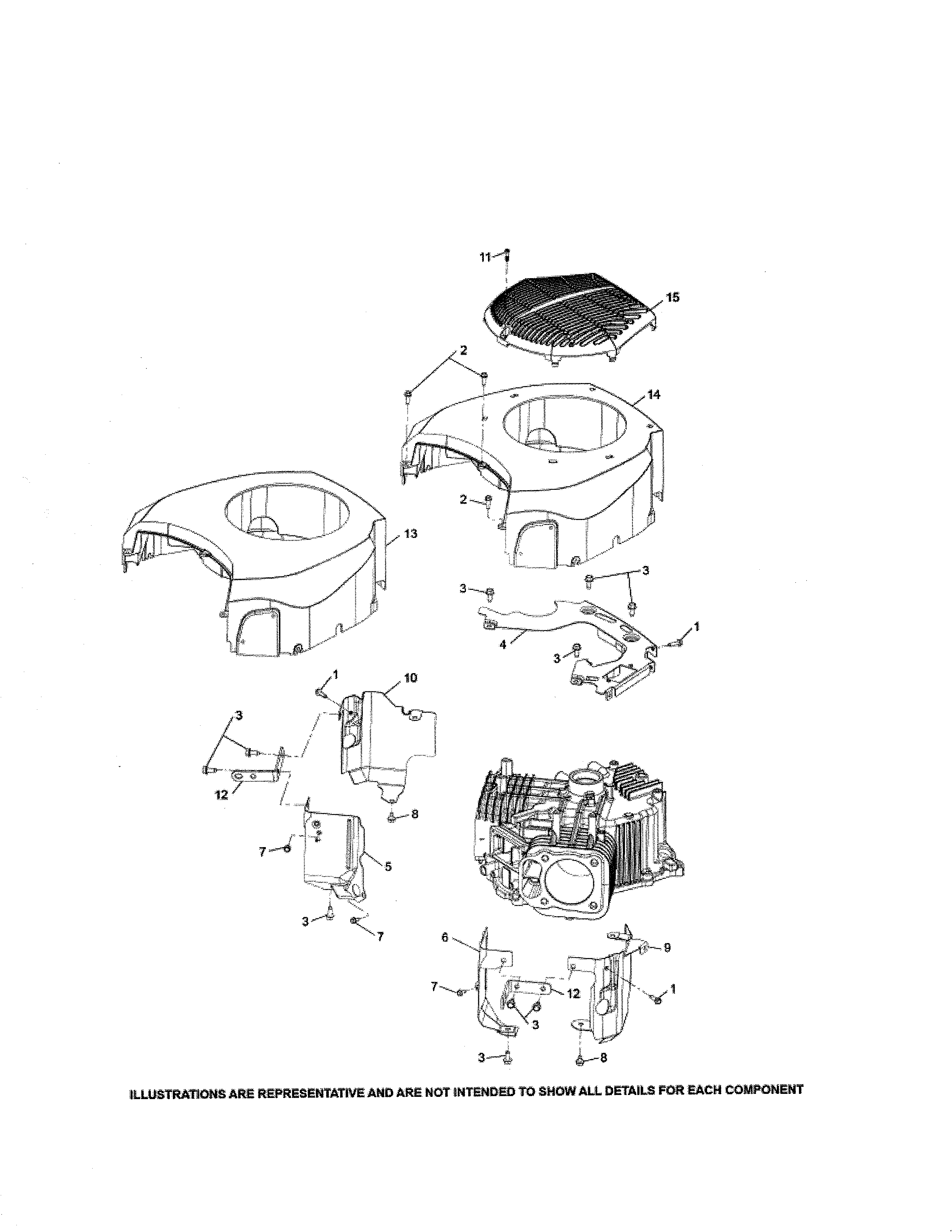 Husqvarna 96043020300 blower housing diagram
