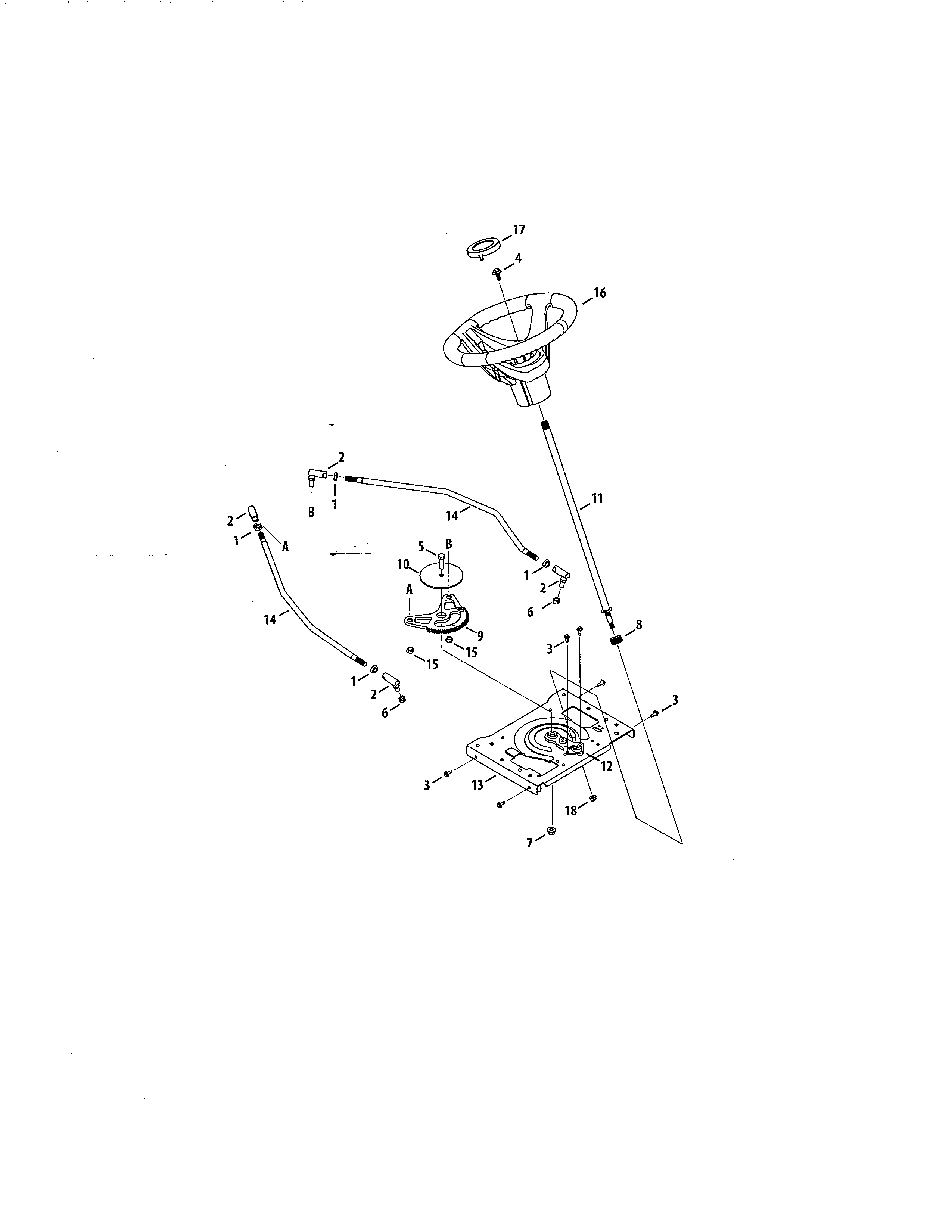 Craftsman 247204430 steering diagram