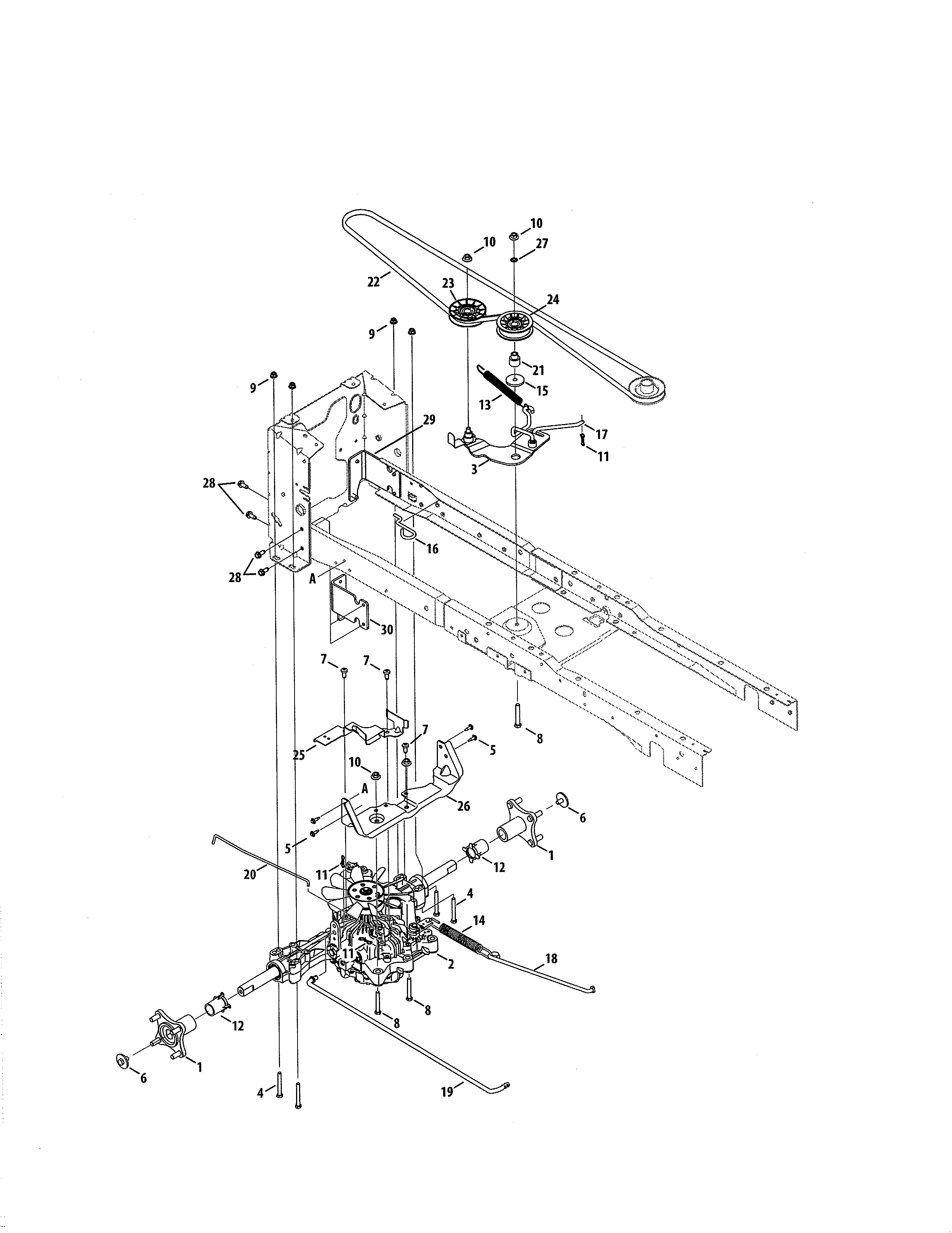 Craftsman 247204430 transmission diagram