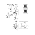 Craftsman 247377001 cylinder/crankshaft/sump diagram