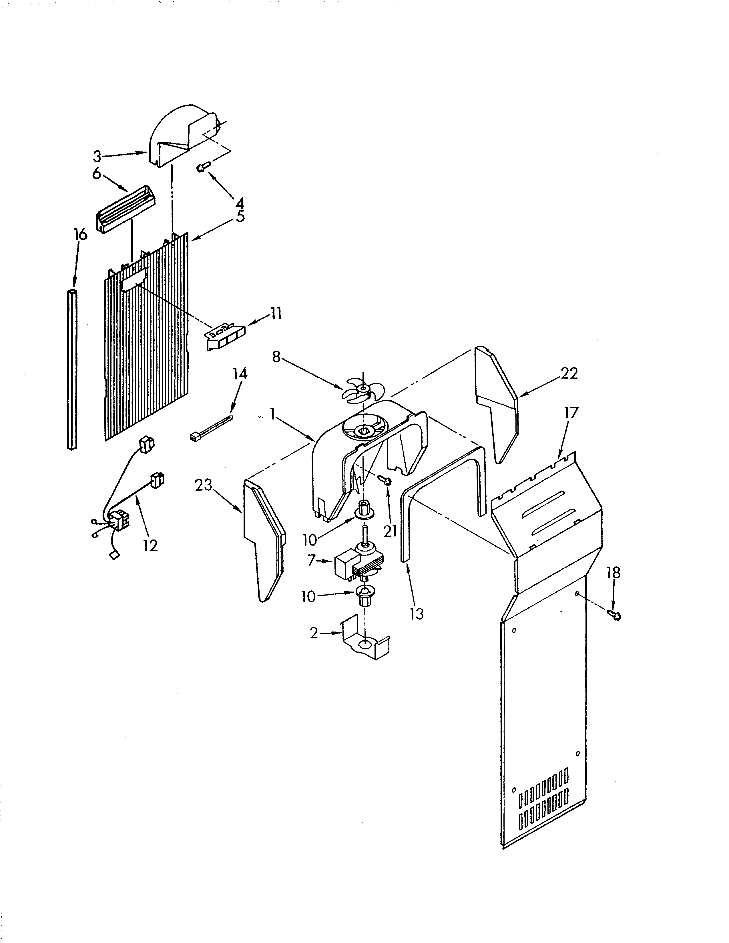 KitchenAid KSRS25QAWH01 air flow diagram