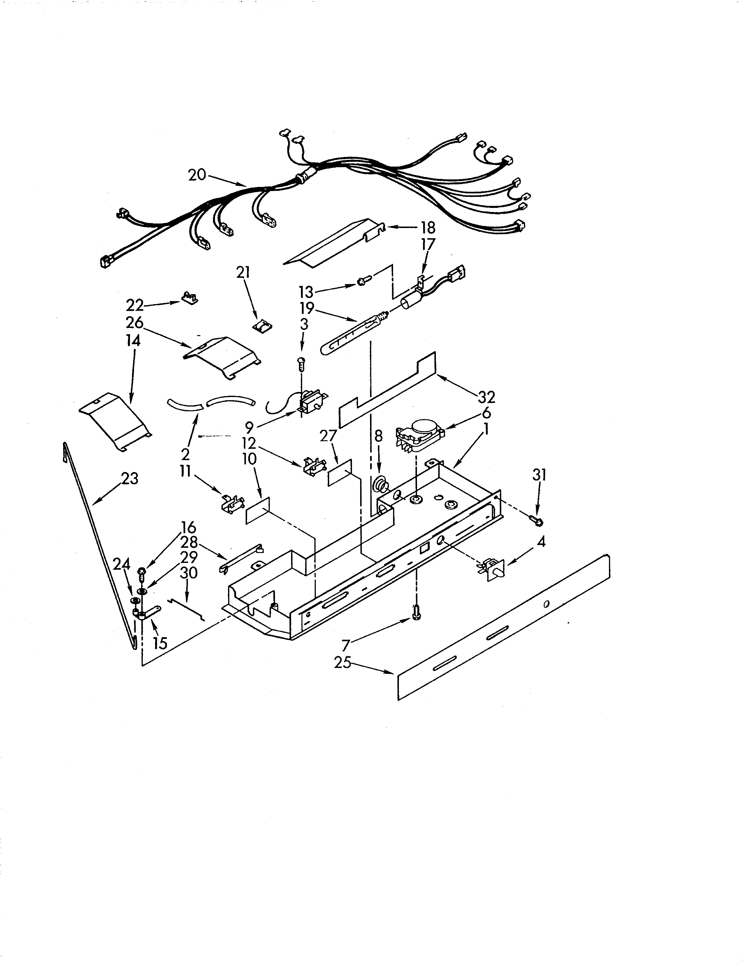 KitchenAid KSRS25QAWH01 control diagram