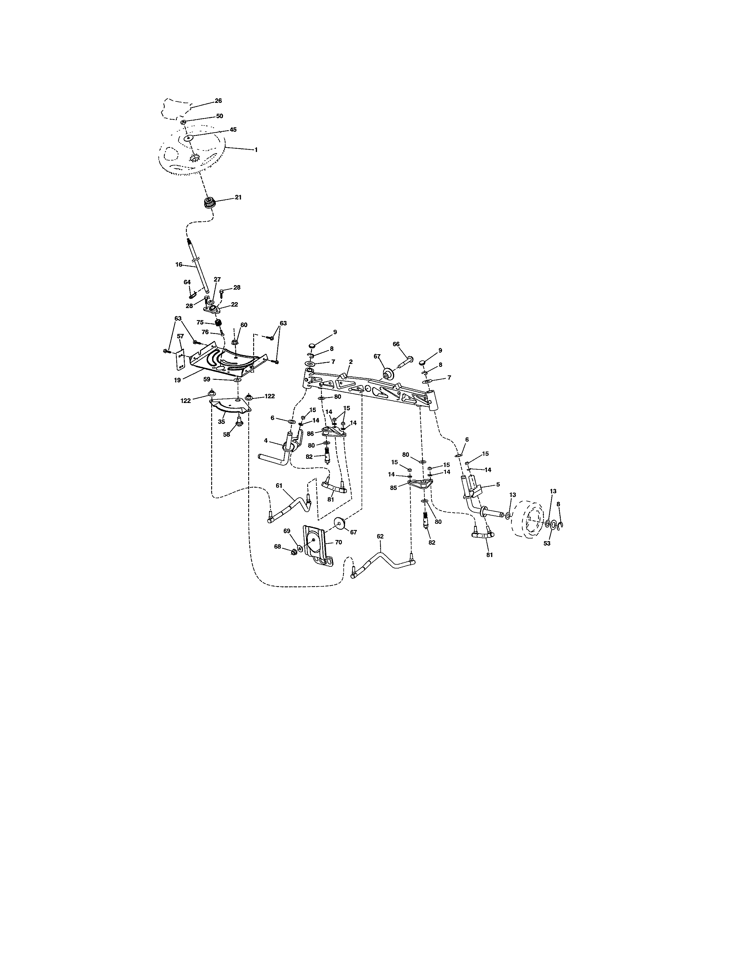 Craftsman 917203920 steering diagram