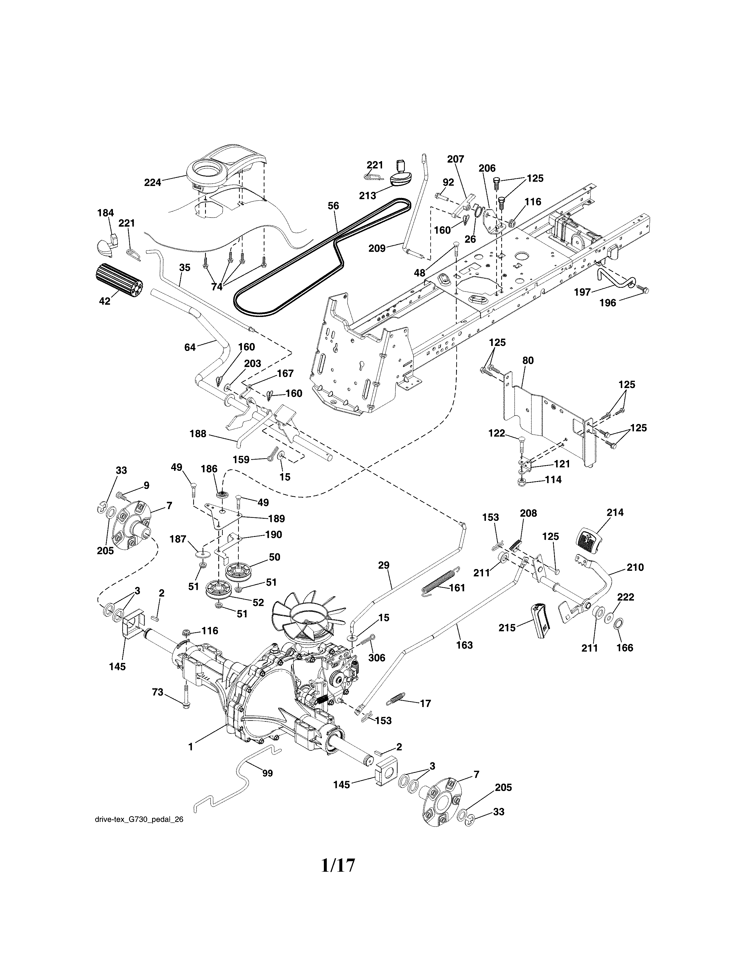 Craftsman 917204040 ground drive diagram