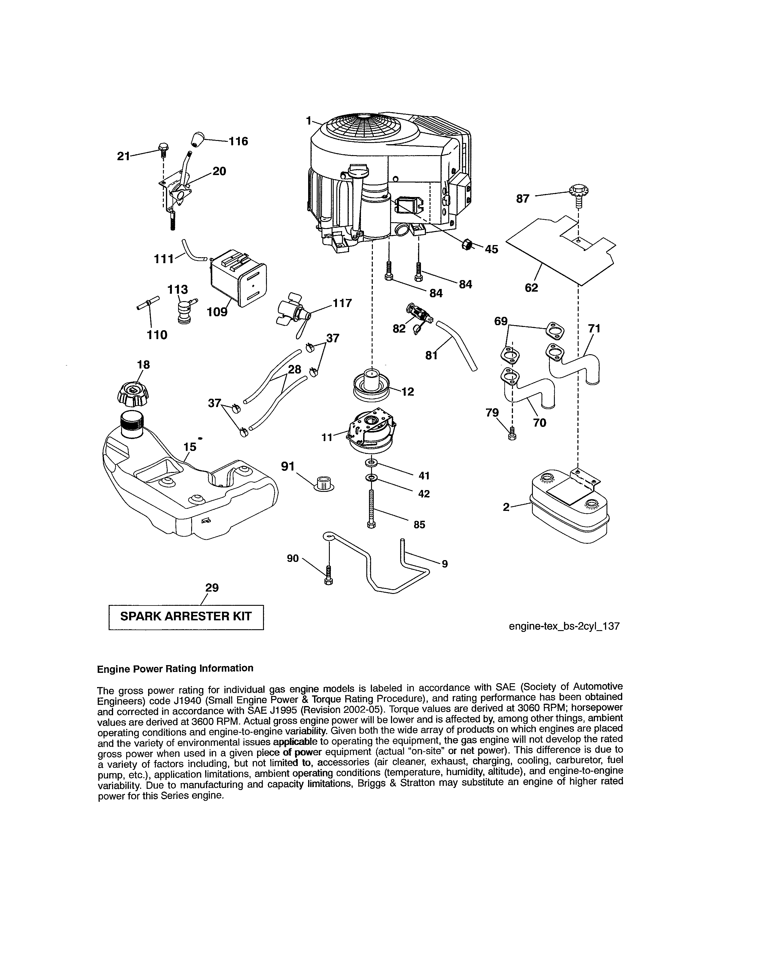 Craftsman 917204040 engine diagram