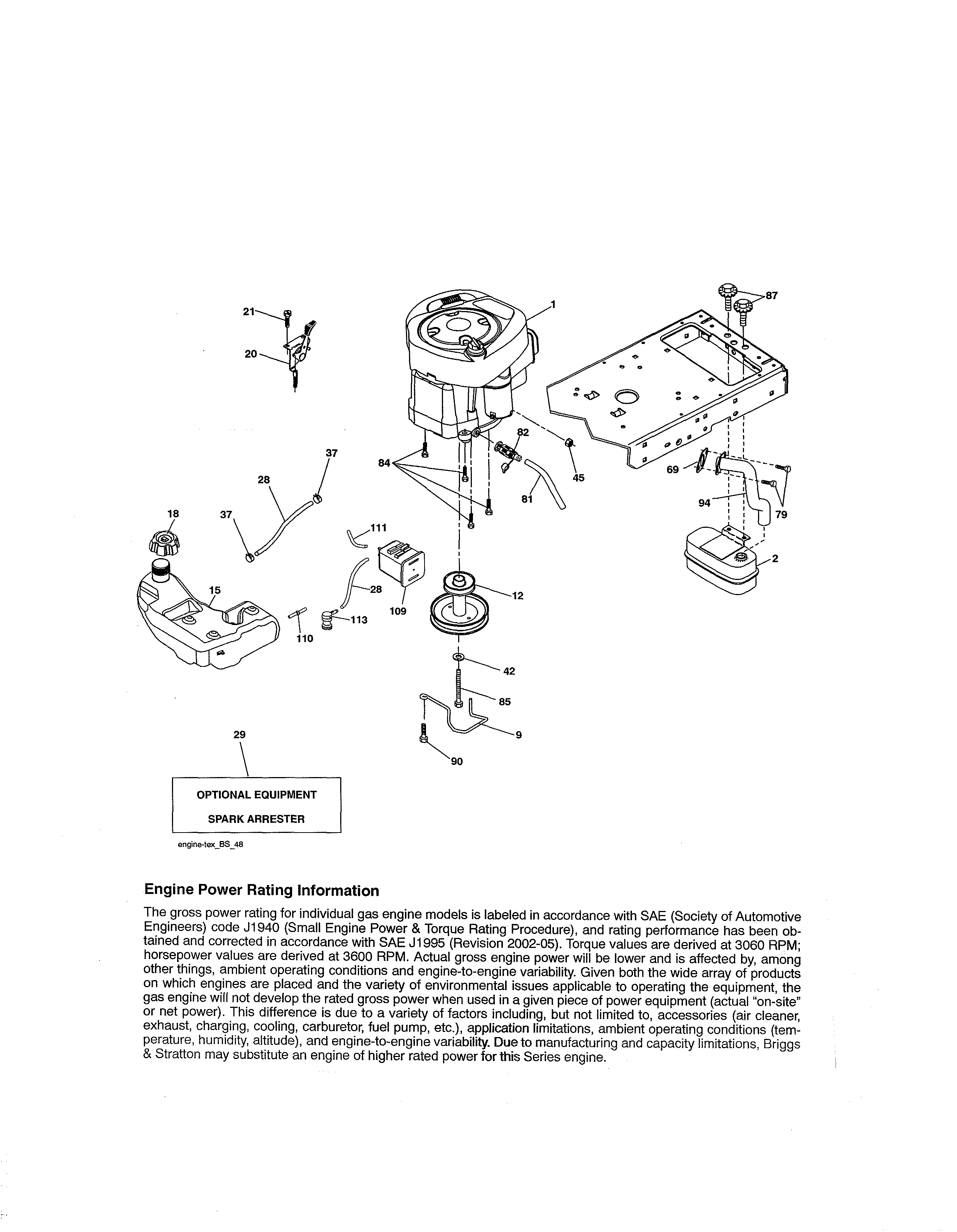 Craftsman 917250841 engine diagram