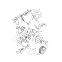 MTD 31CH95SI799 wheels/engine/pulleys diagram