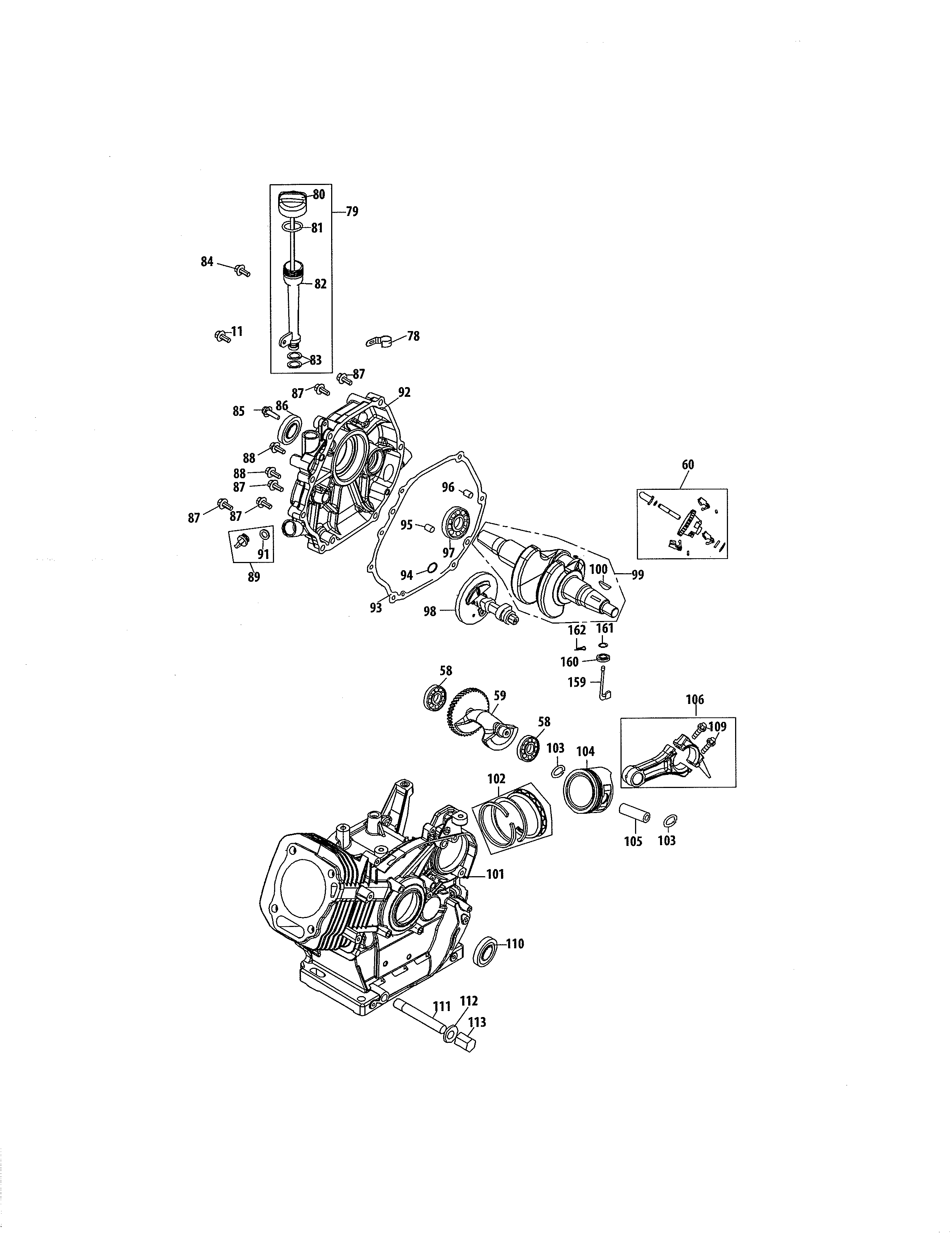 Craftsman 247883961 crankcase diagram