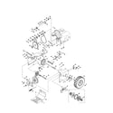 Craftsman 247881731 axle/wheels/belts diagram