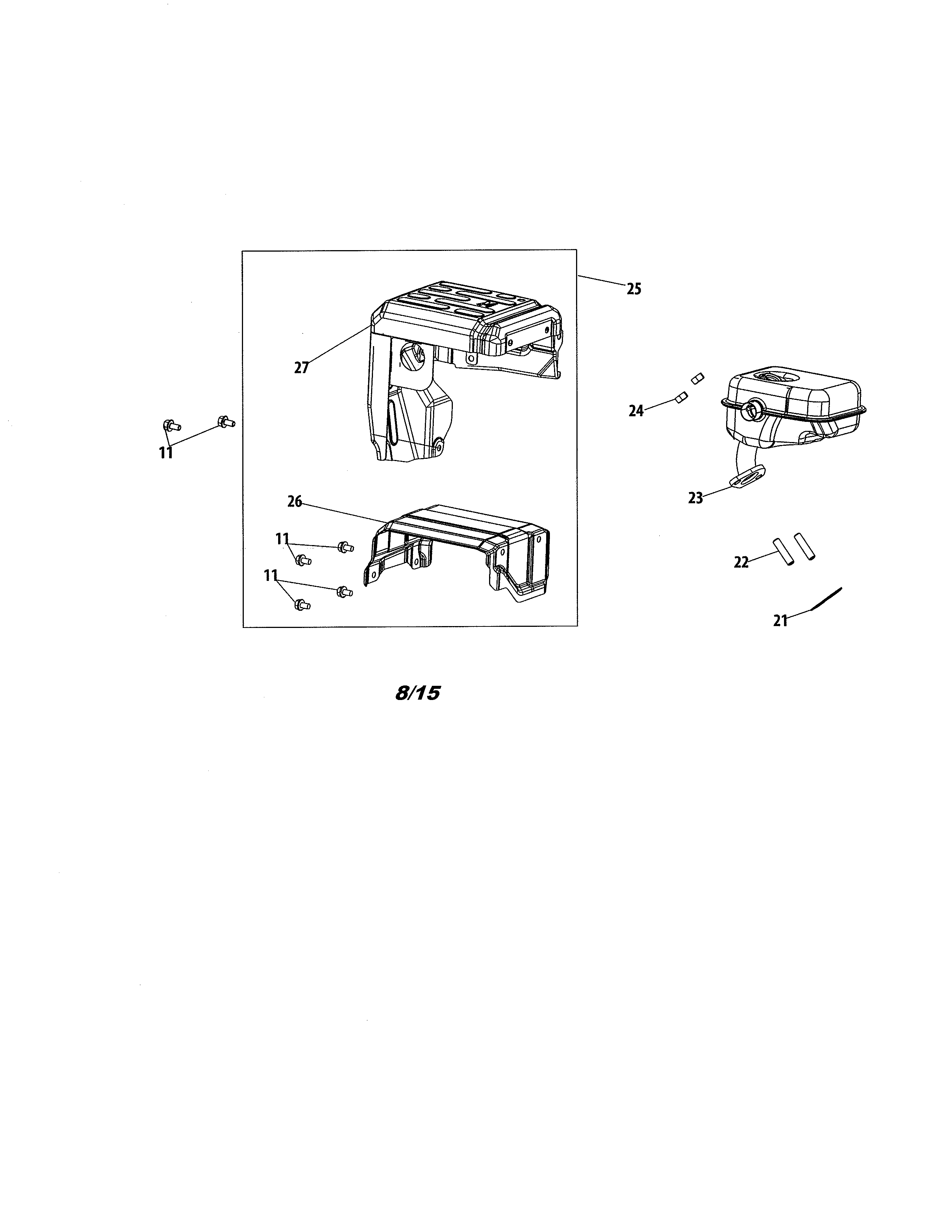 MTD 31S6BEE799 muffler diagram