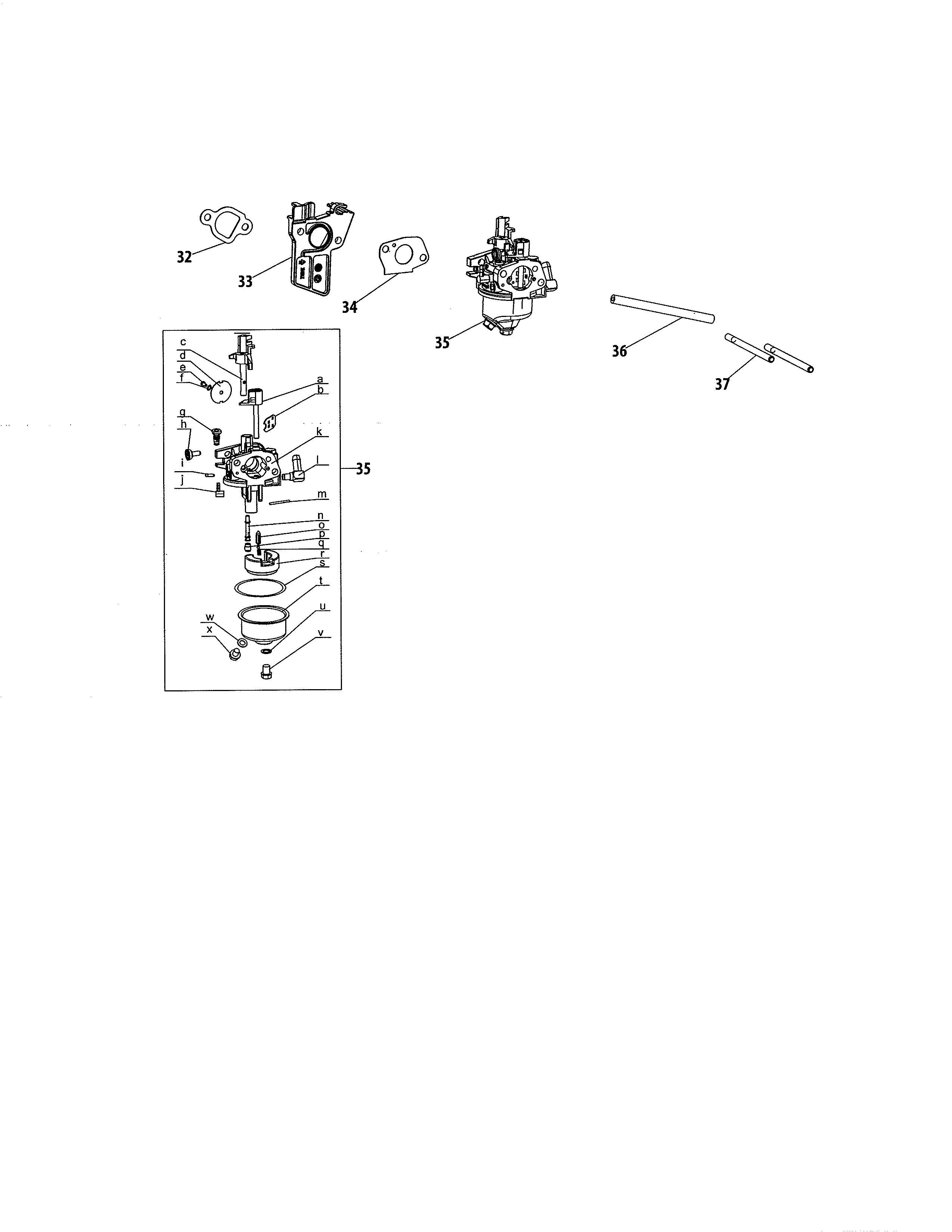 MTD 31S6BEE799 carburetor diagram