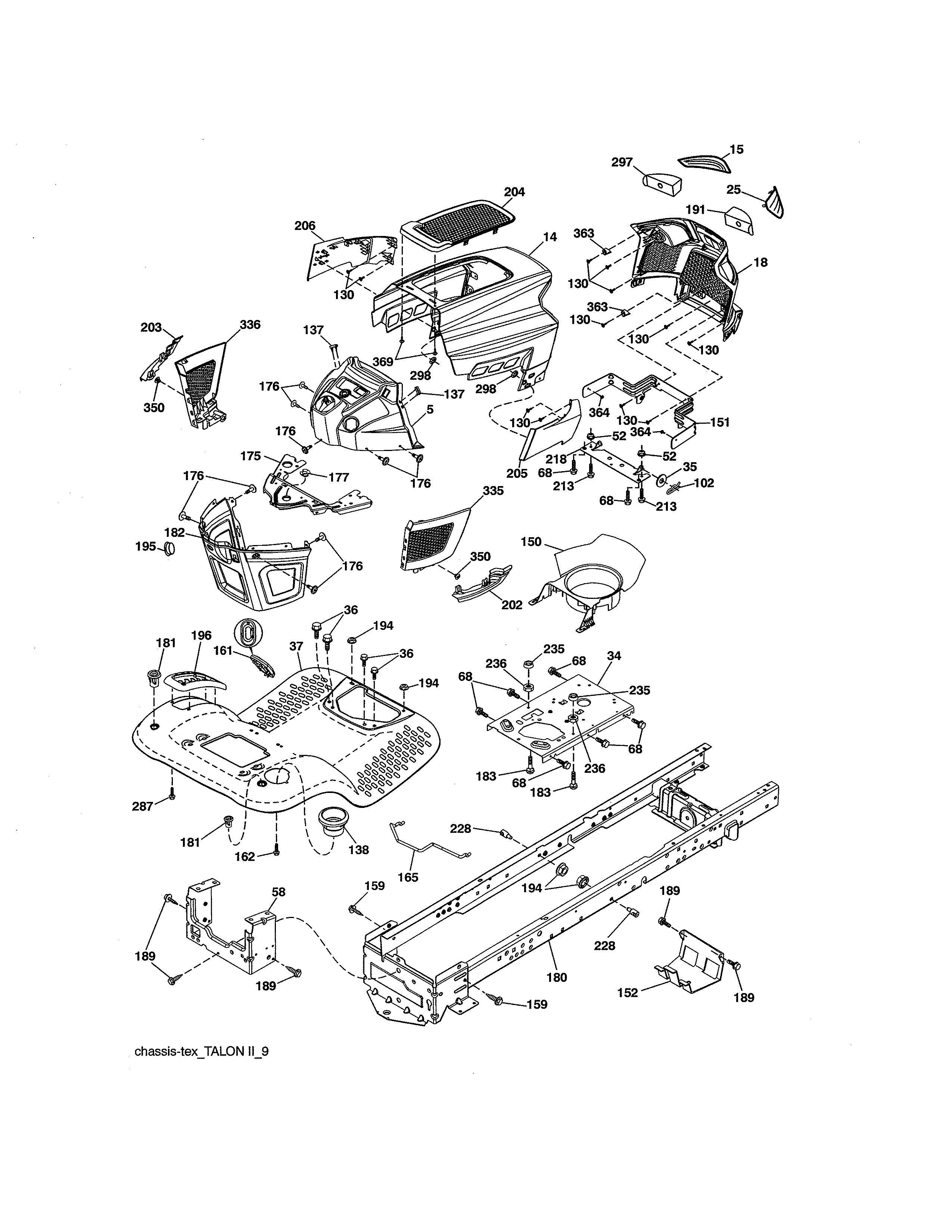 Craftsman 917986420 chassis diagram