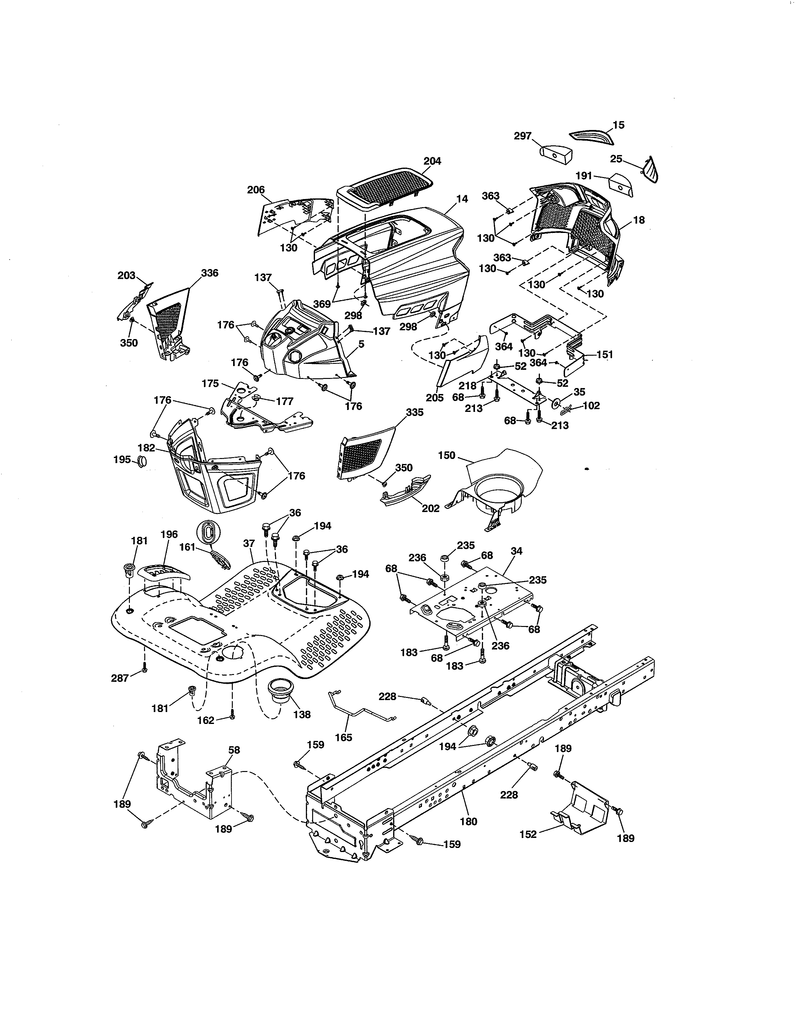 Craftsman 917986421 chassis diagram
