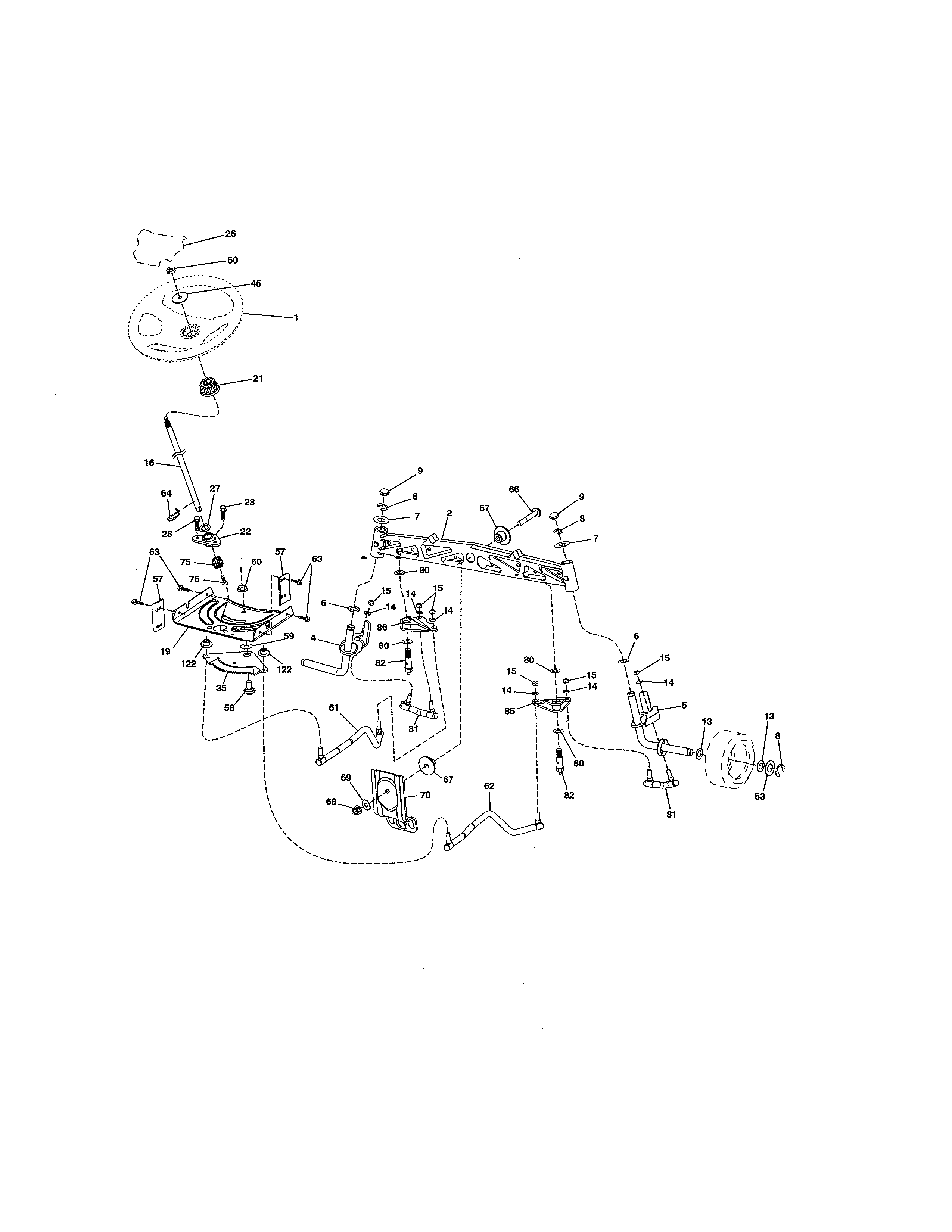 Craftsman 917986421 steering diagram