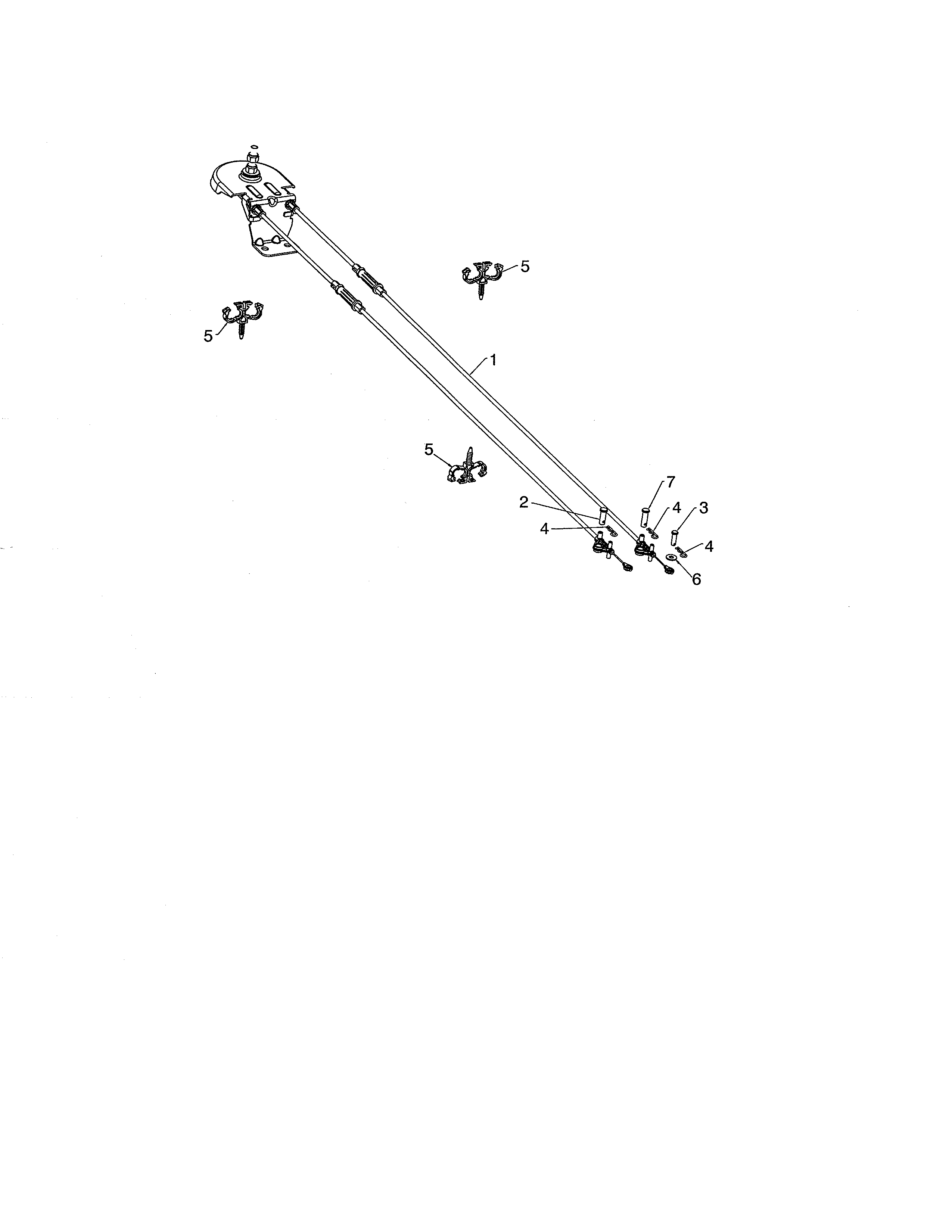 Husqvarna PA10530ES (96192008900) cable rotator diagram