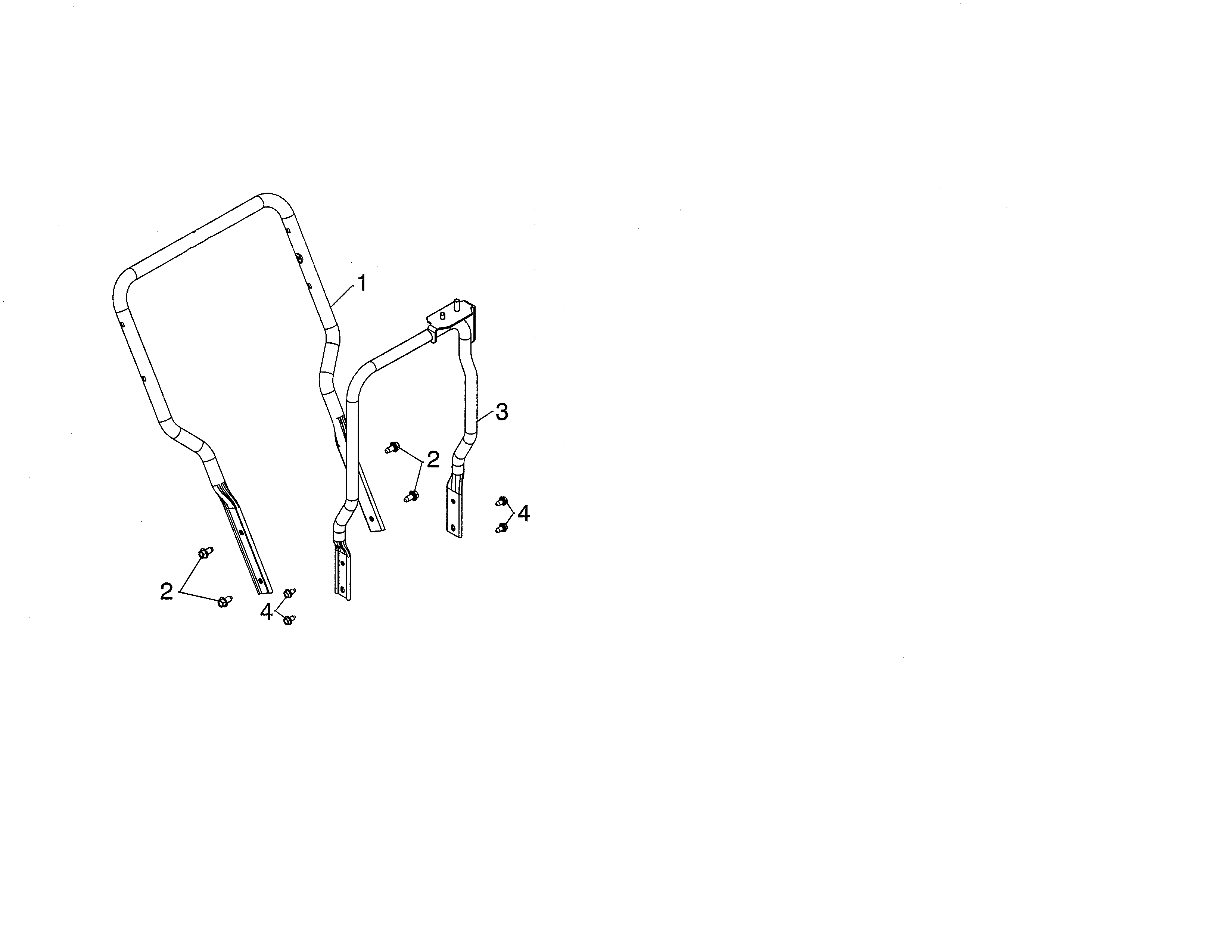 Husqvarna PA10530ES (96192008900) lower tube diagram