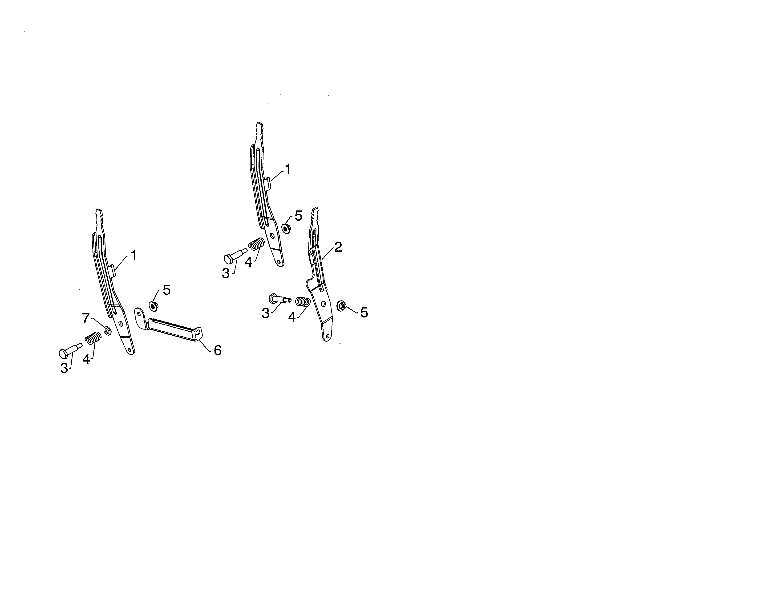 Husqvarna PA10530ES (96192008900) lever control speed diagram