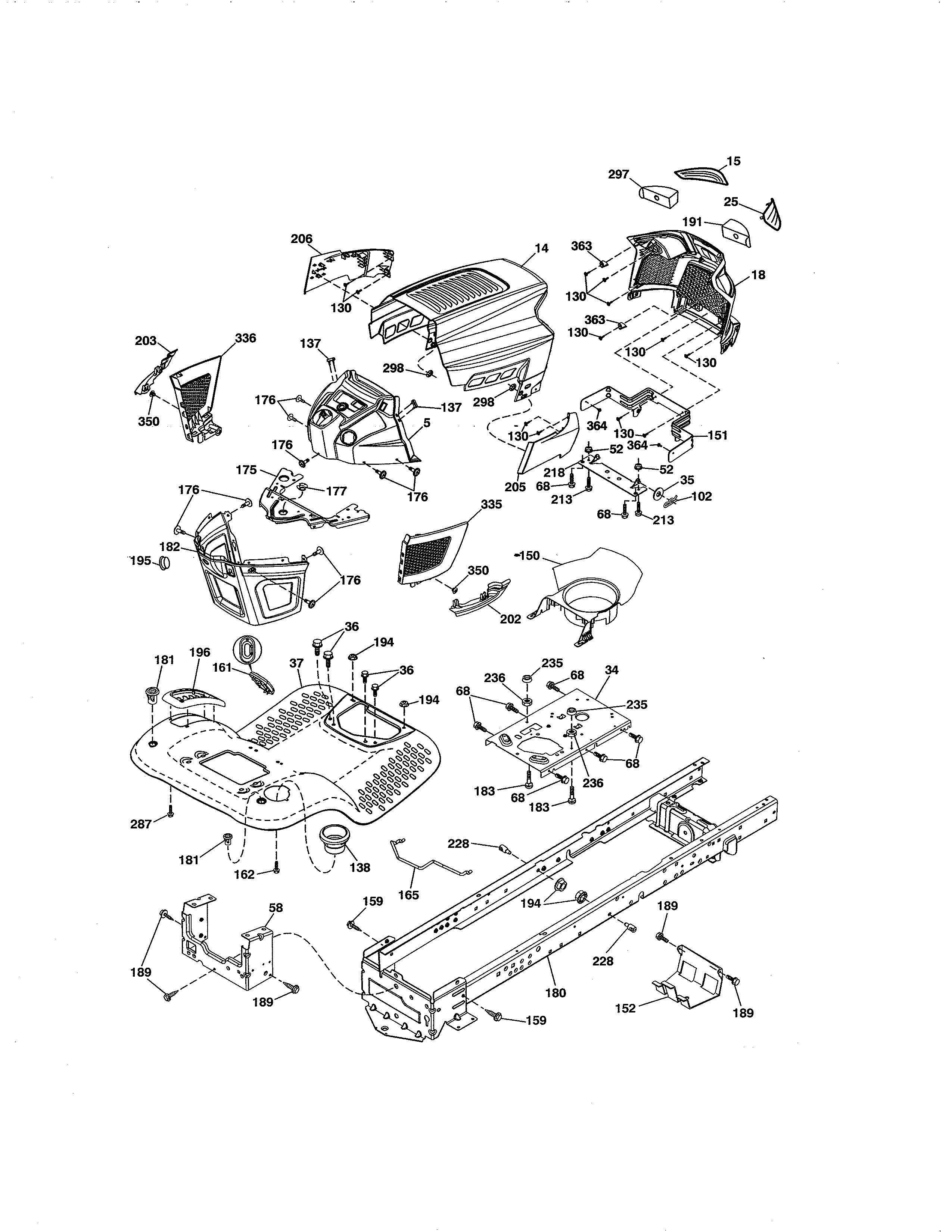 Craftsman 917203901 chassis diagram