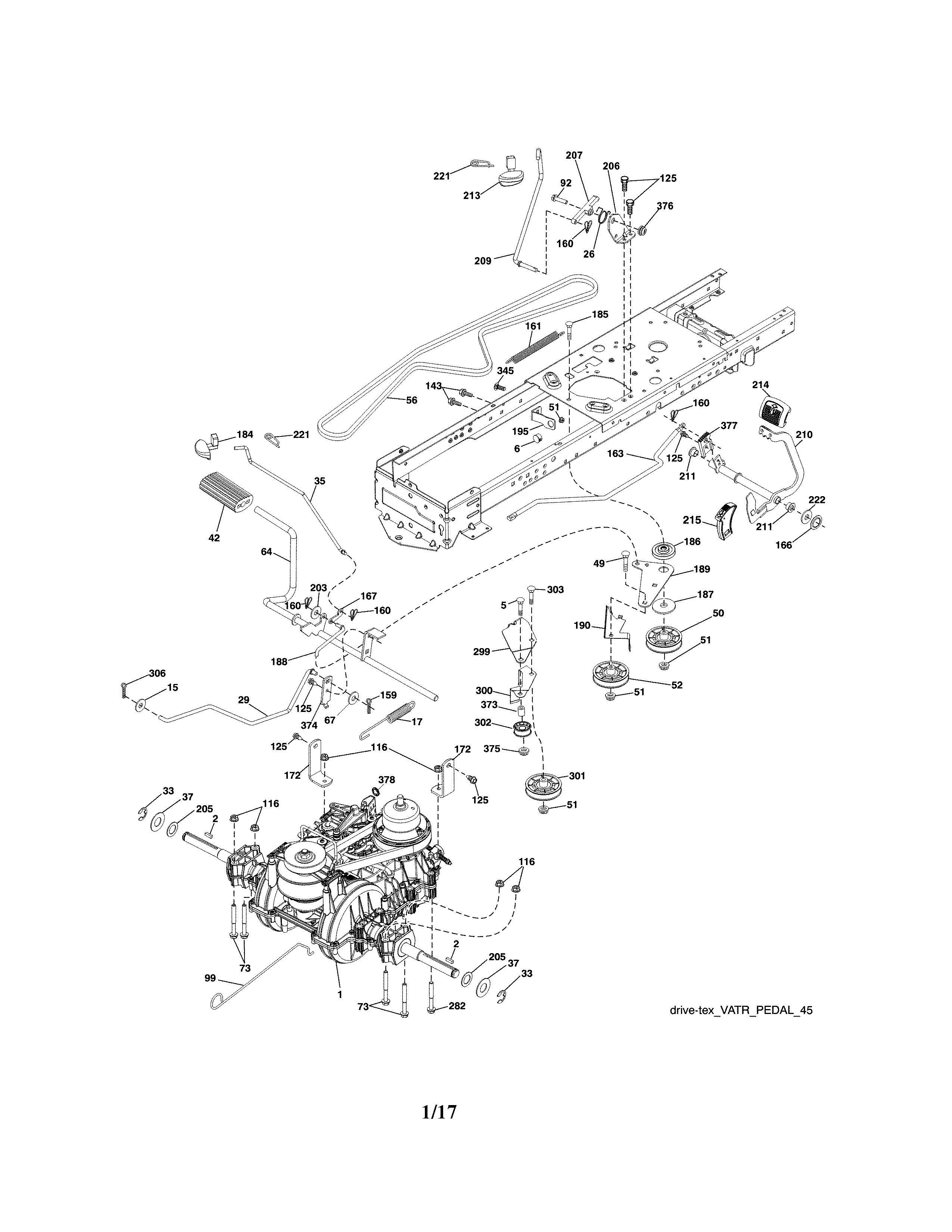 Craftsman 917203901 ground drive diagram