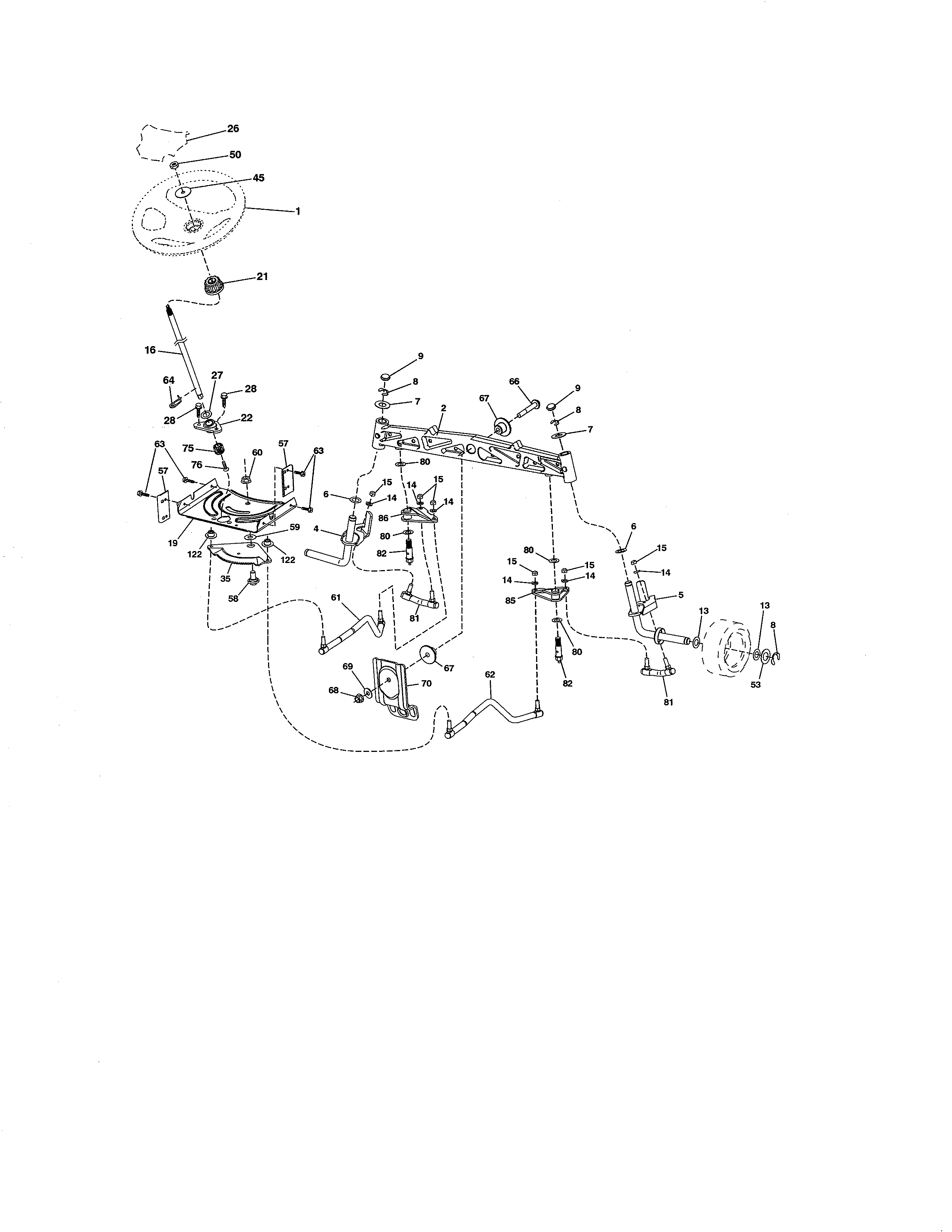 Craftsman 917203901 steering diagram