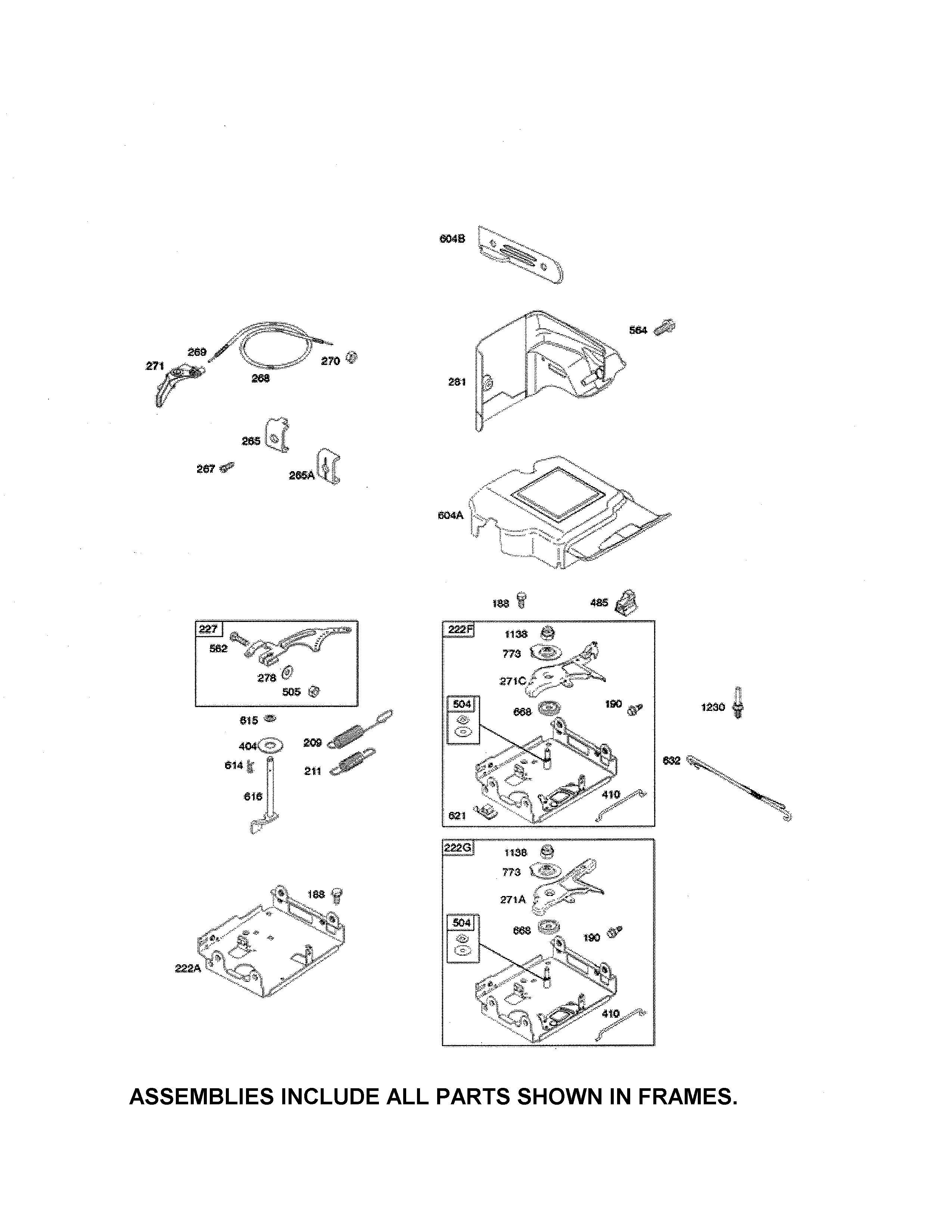 Husqvarna PA10530ES (96192008900) control bracket diagram