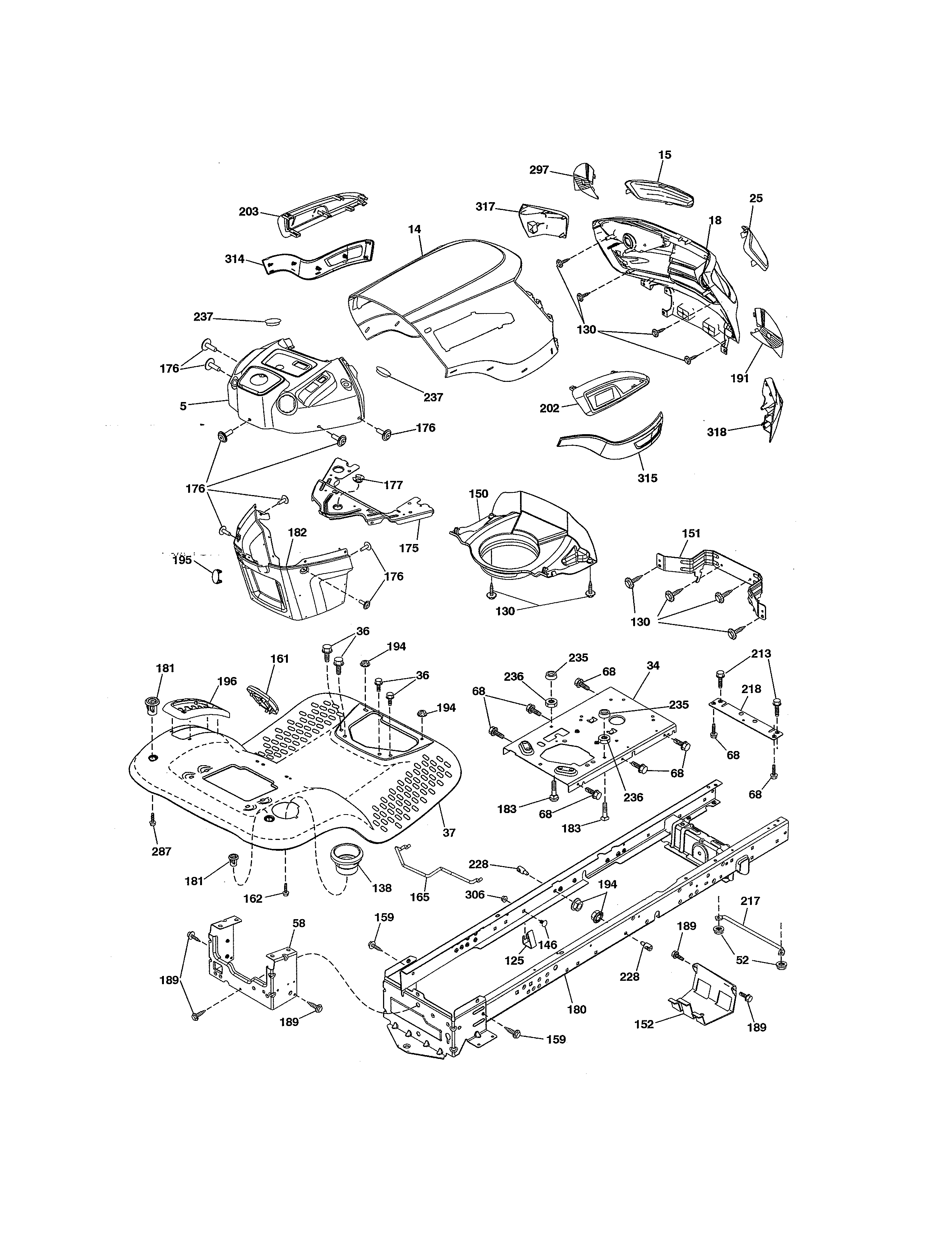 Craftsman 917254322 chassis diagram