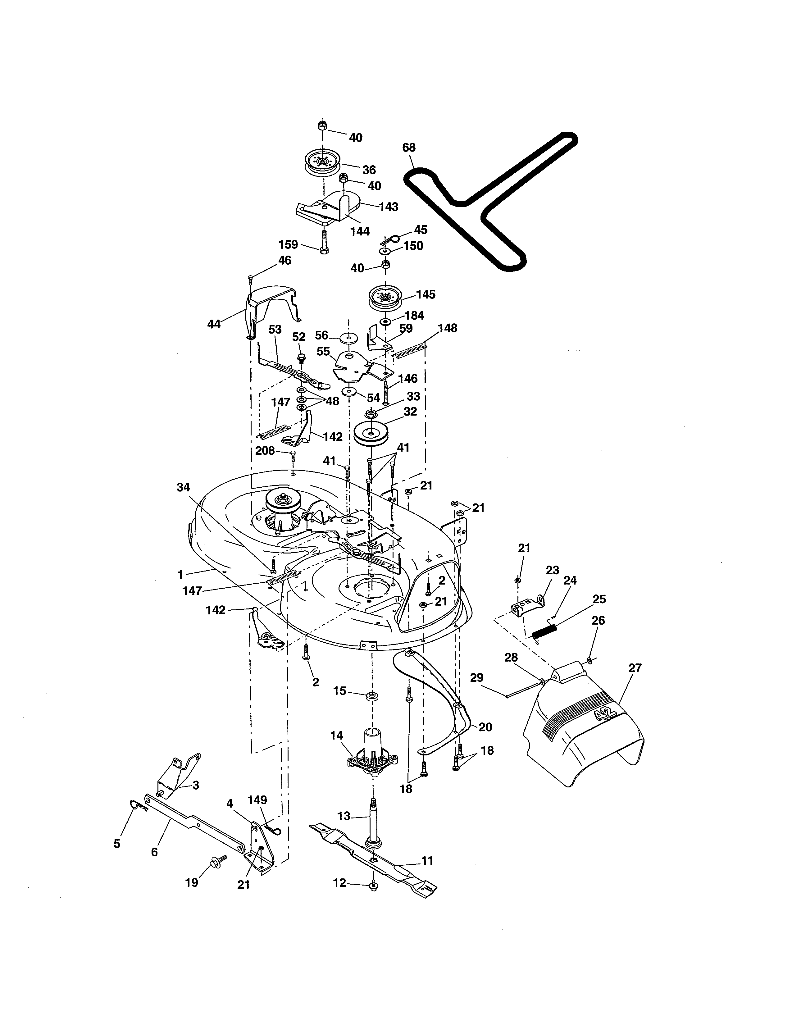 Craftsman 917986130 mower diagram