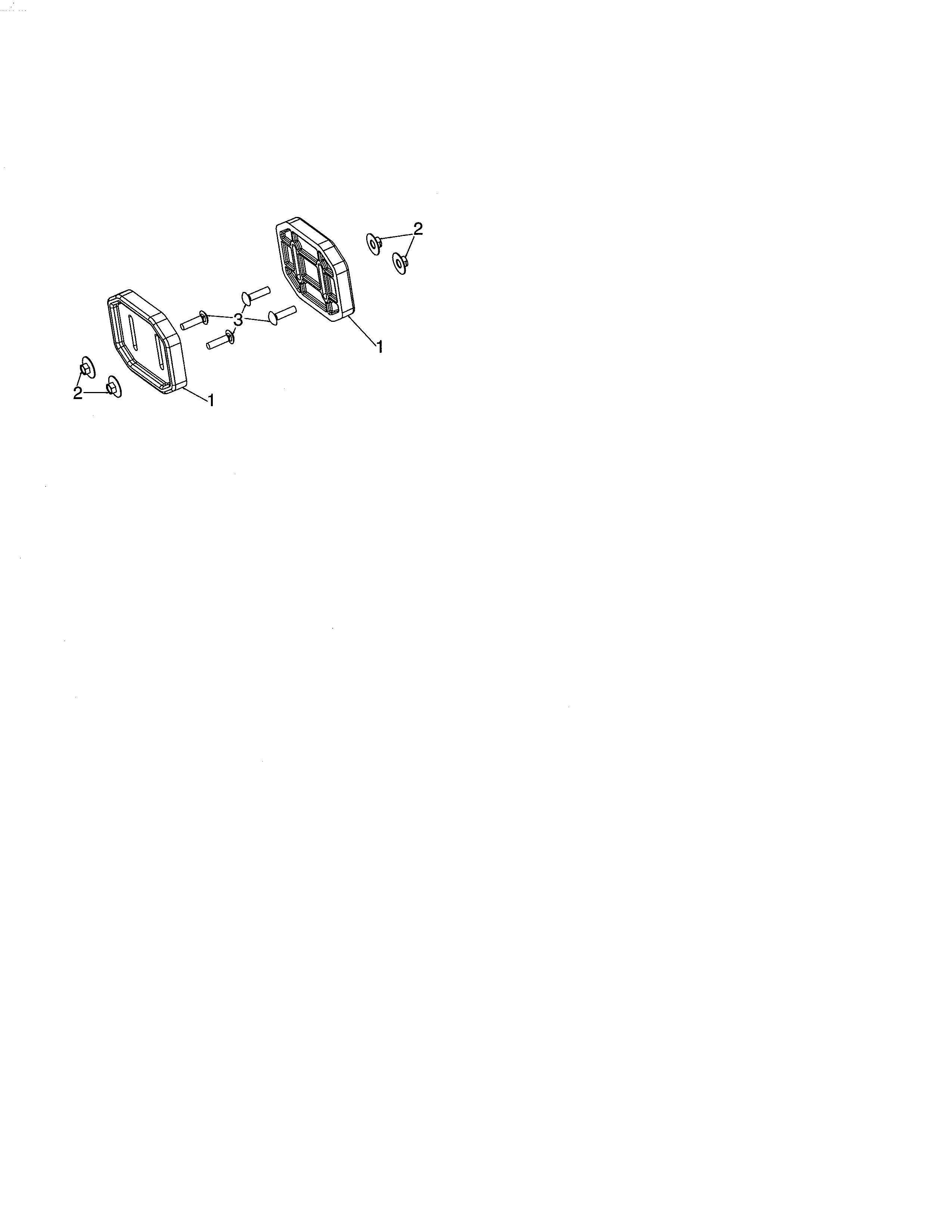 Poulan PR270A-96192009600 plate skid plastic diagram