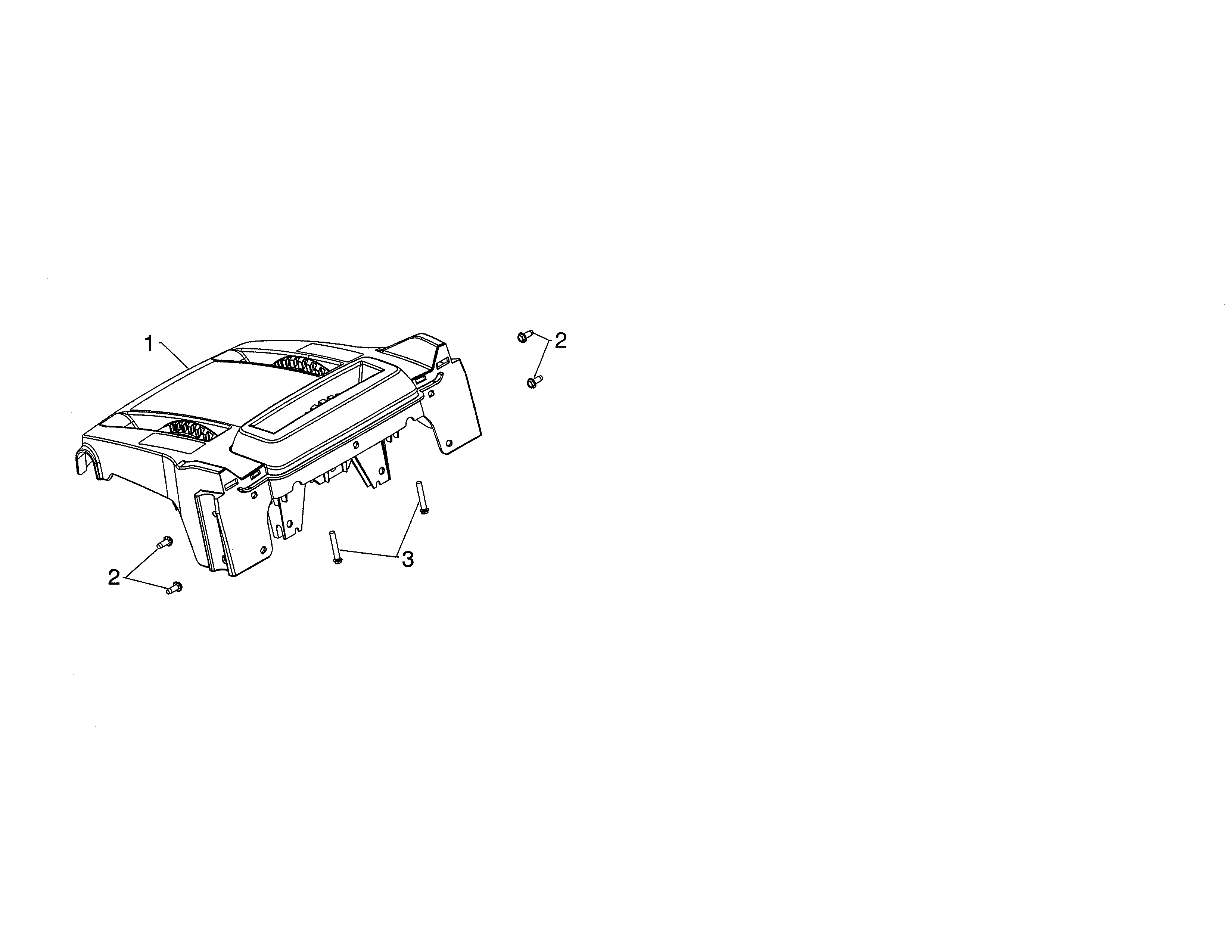 Poulan PR270A-96192009600 console base multi control diagram