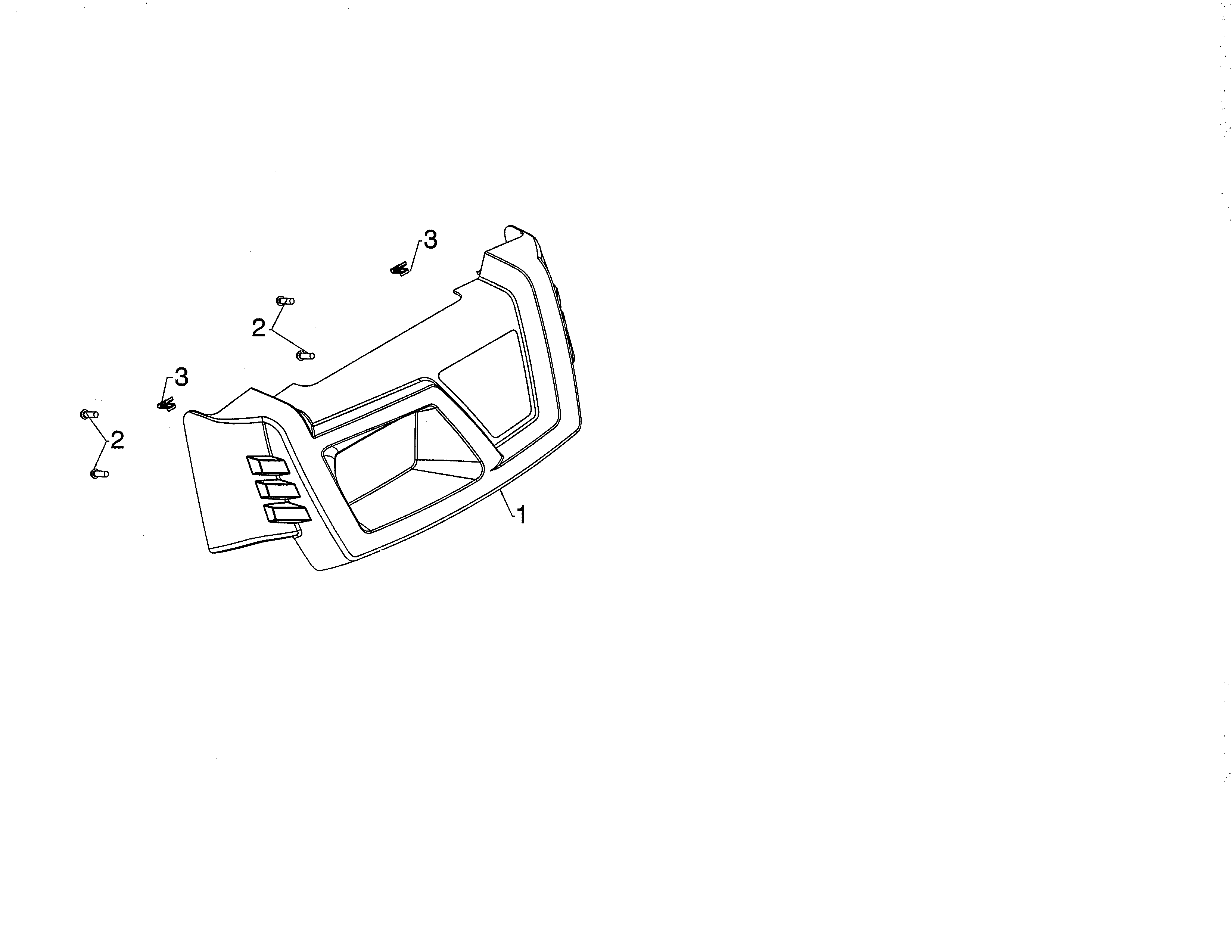 Poulan PR270A-96192009600 console cover diagram