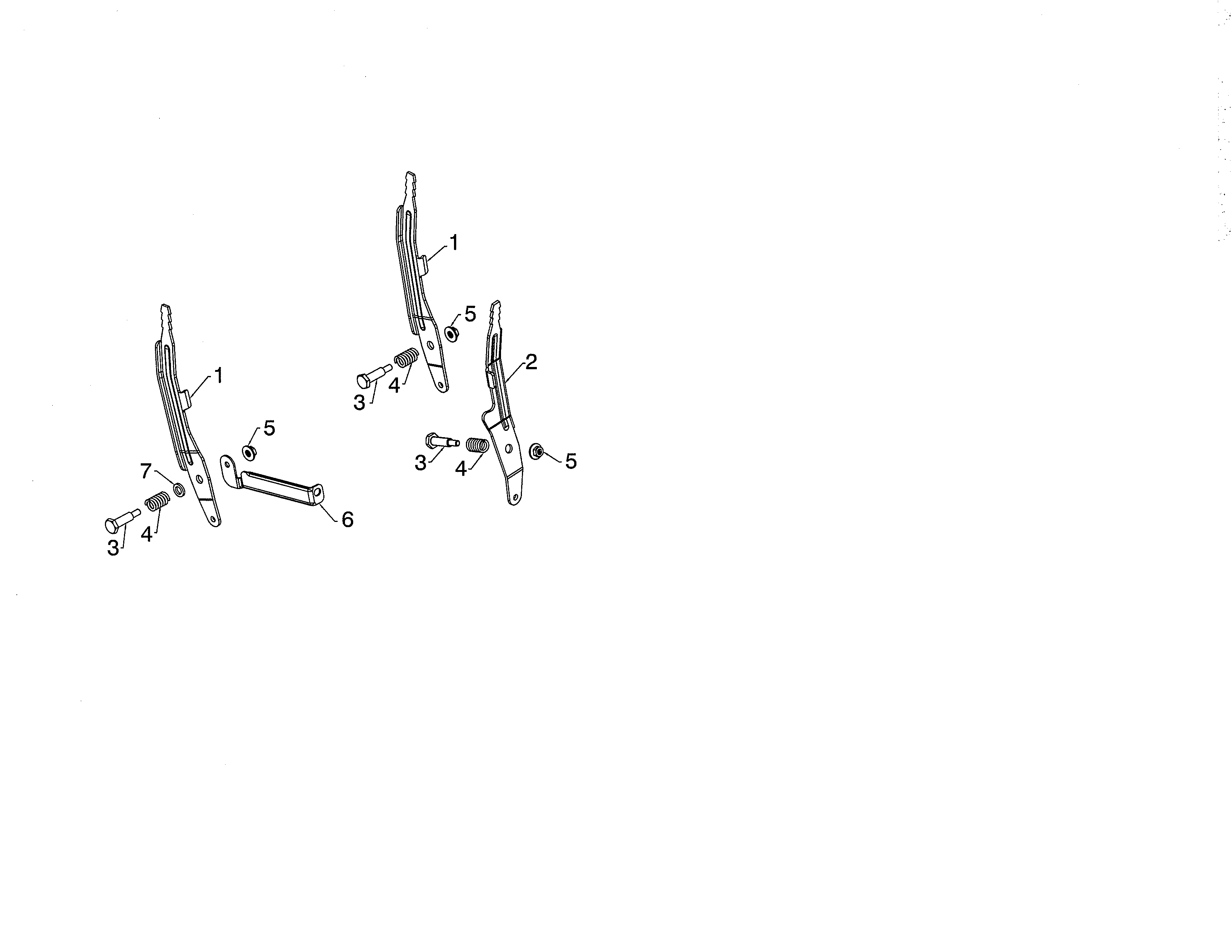 Poulan PR270A-96192009600 lever control diagram