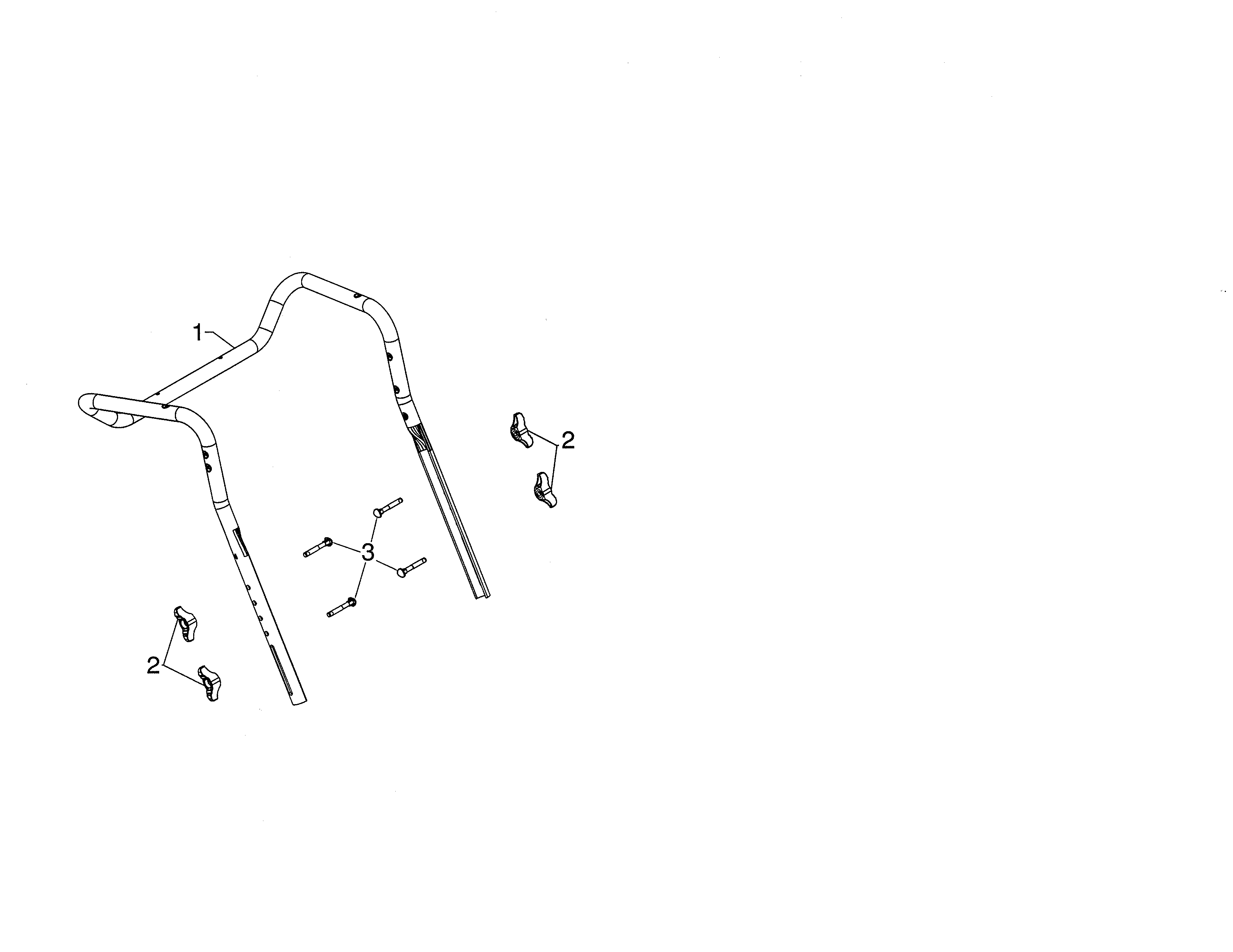 Poulan PR270A-96192009600 upper handle diagram