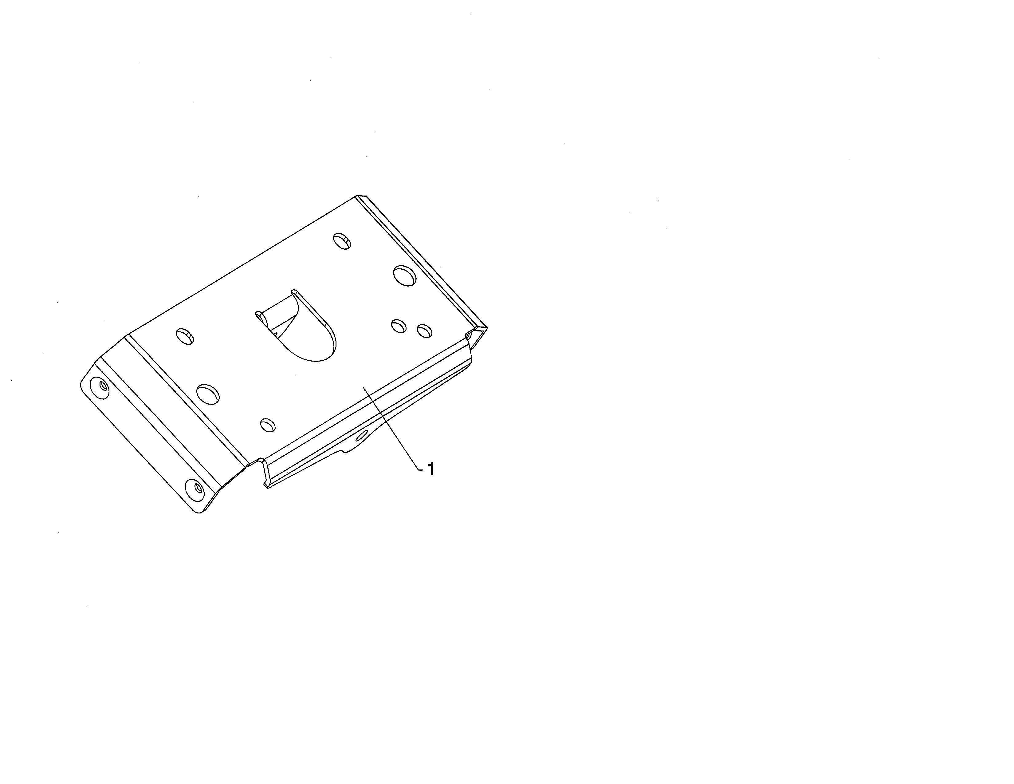 Poulan PR270A-96192009600 small mounting plate diagram