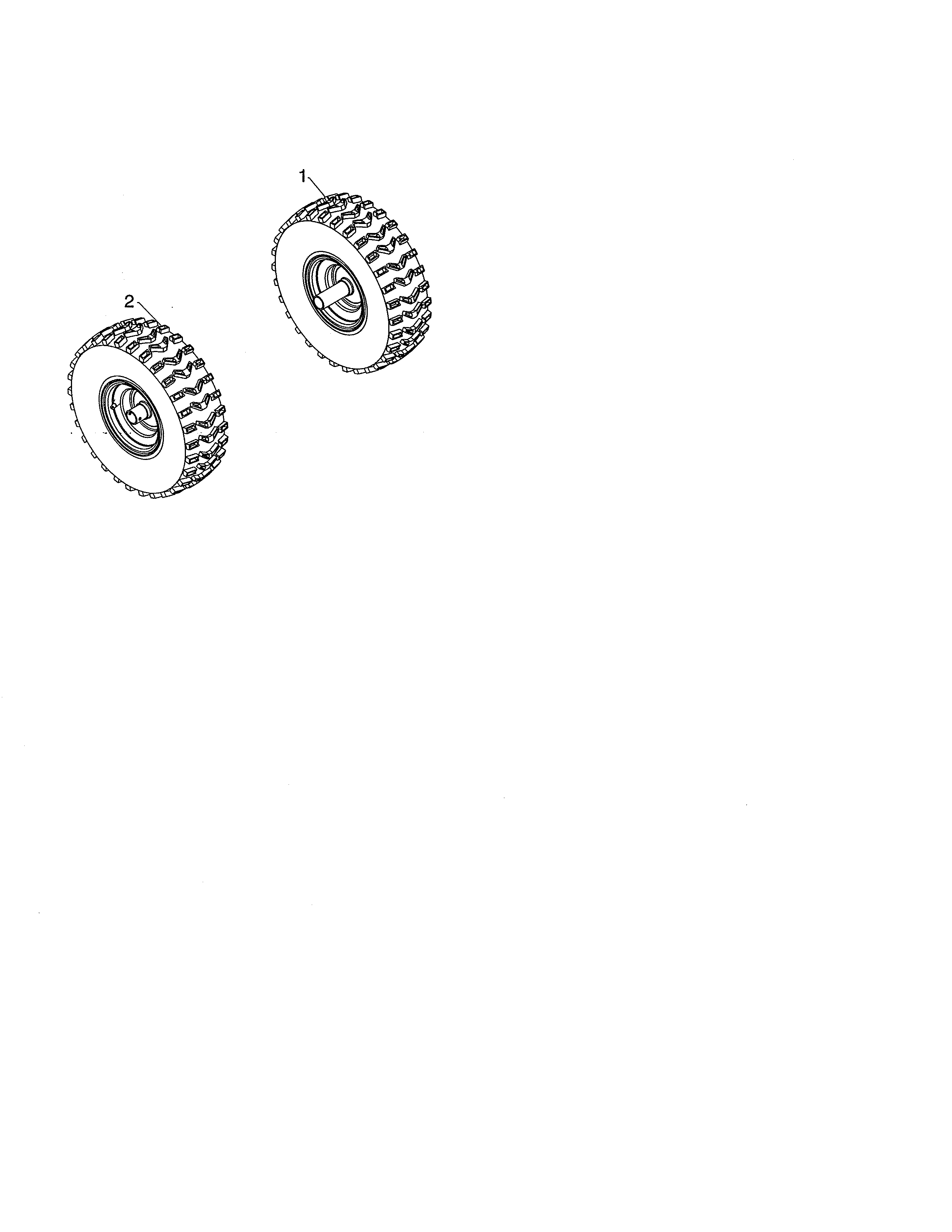 Poulan PR270A-96192009600 wheels diagram