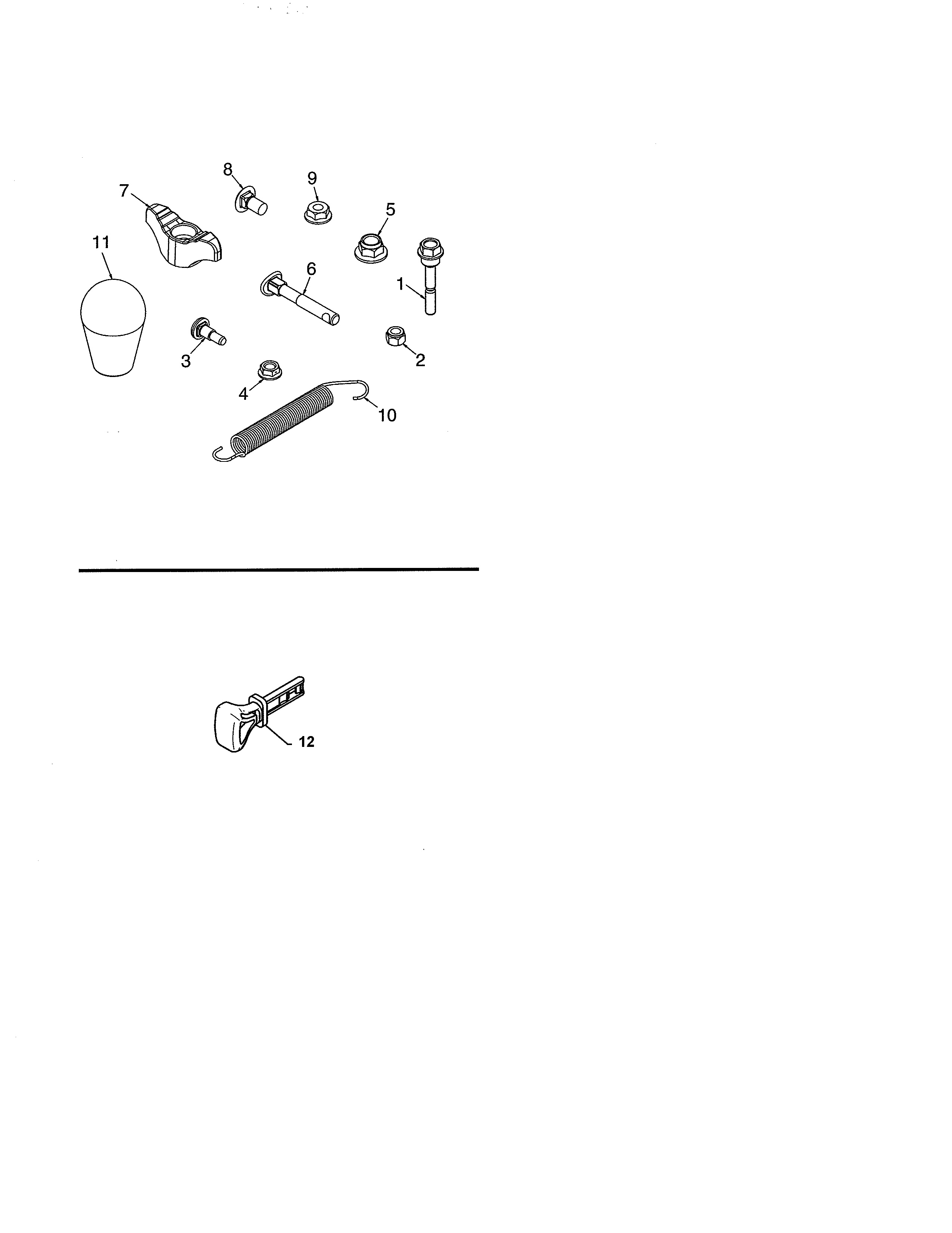 Poulan PR270A-96192009600 bag of parts diagram