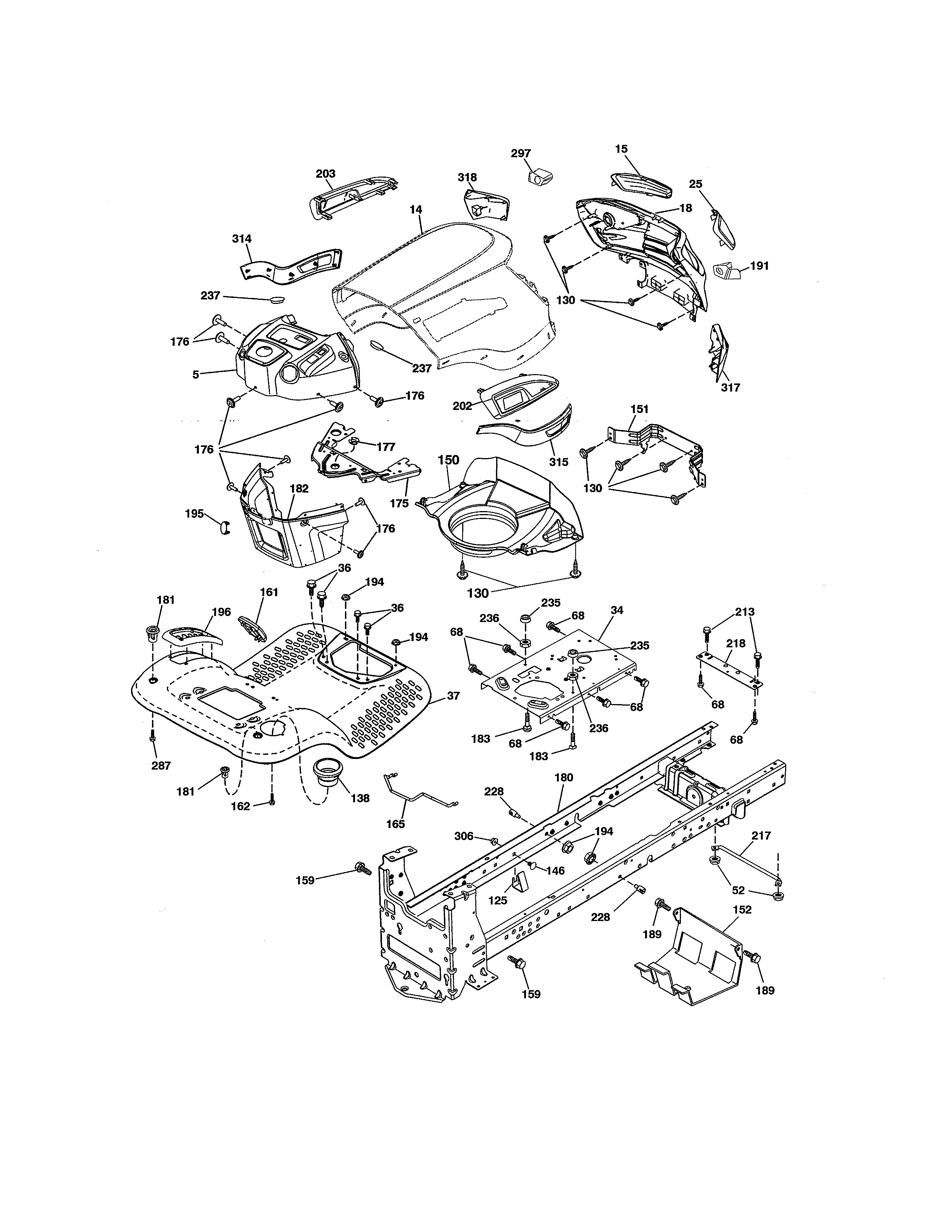 Craftsman 917255744 chassis diagram