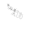 Poulan 96192009200 pulleys/belts diagram
