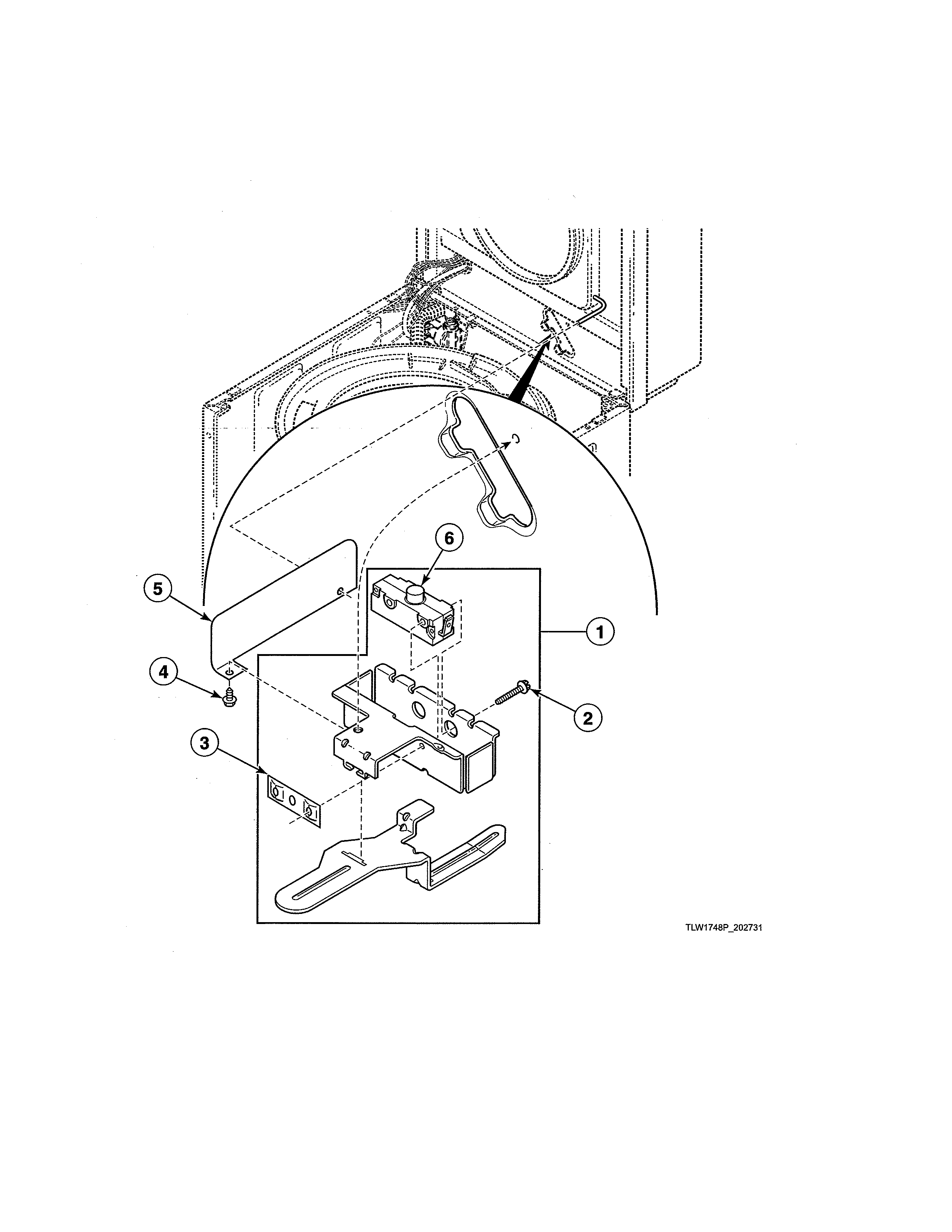 Alliance SWNLX1SP122DW01 lid switch diagram