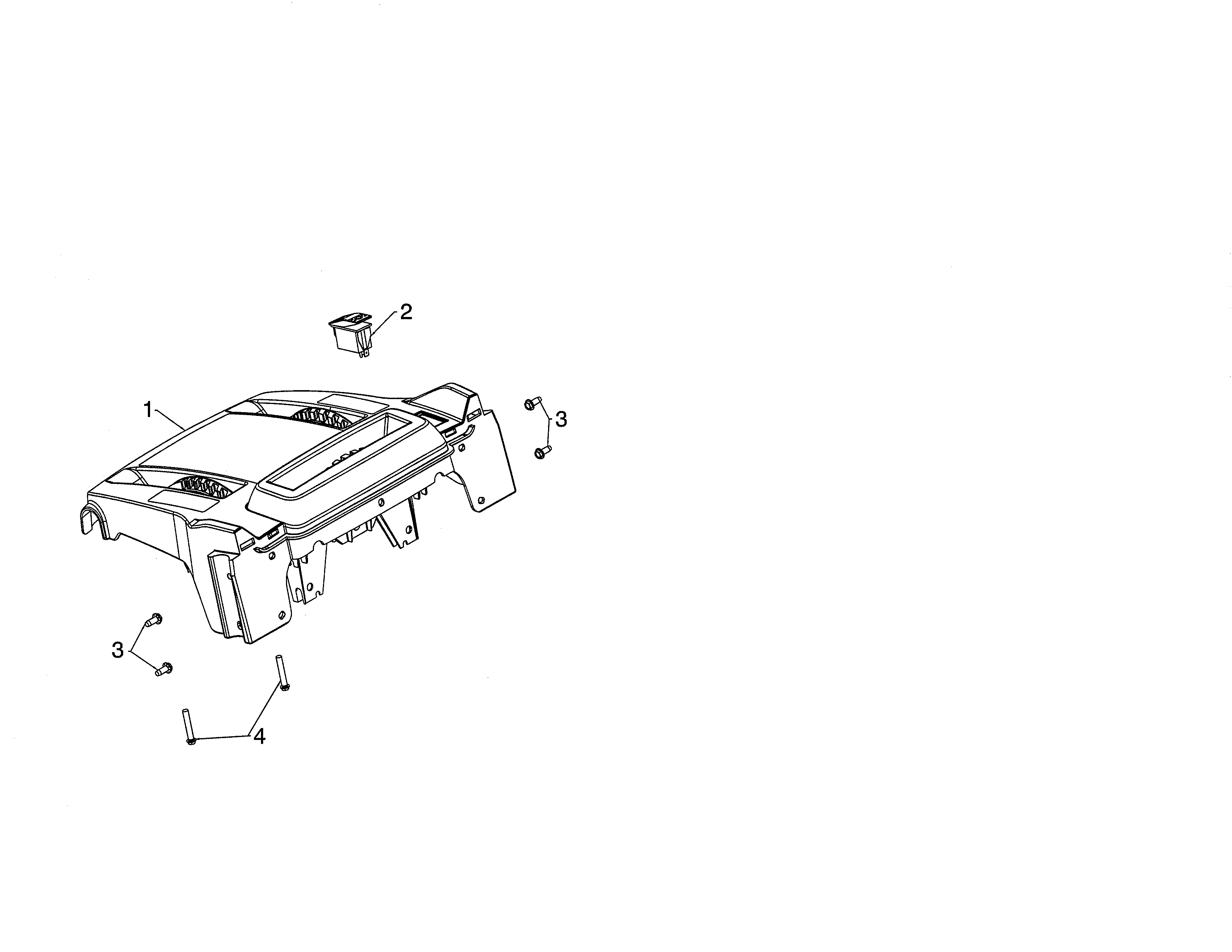 Husqvarna ST224-96193009602 console base diagram