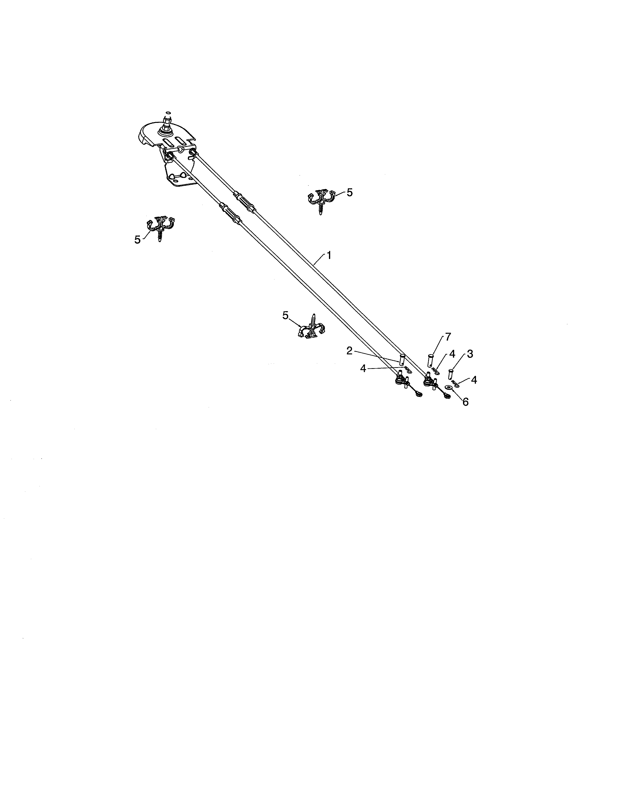 Husqvarna ST224-96193009602 cable rotator diagram