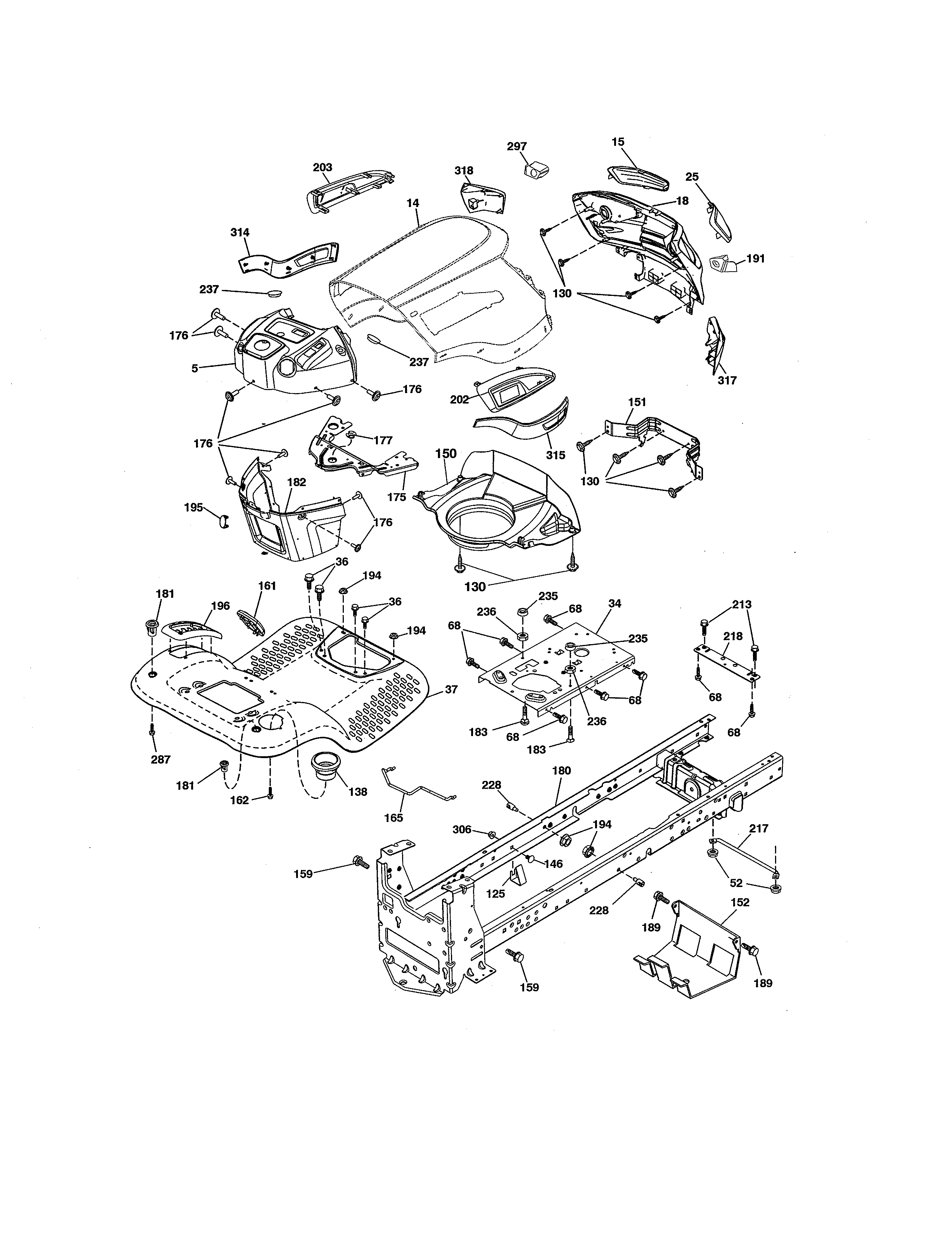 Craftsman 917255729 chassis diagram