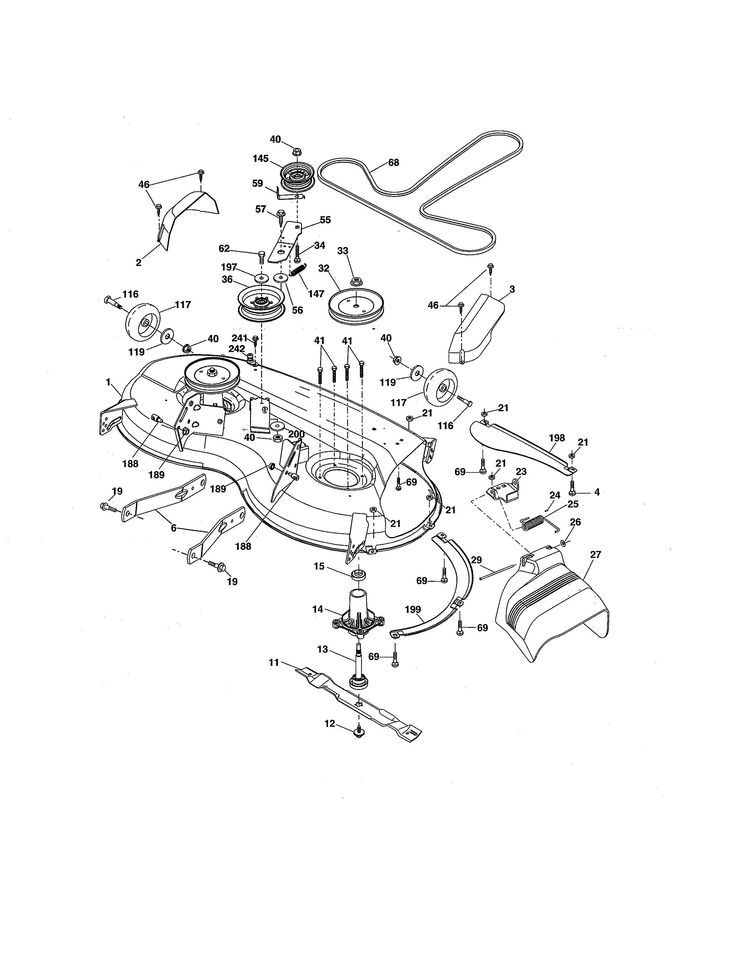 Craftsman 917255729 mower deck diagram