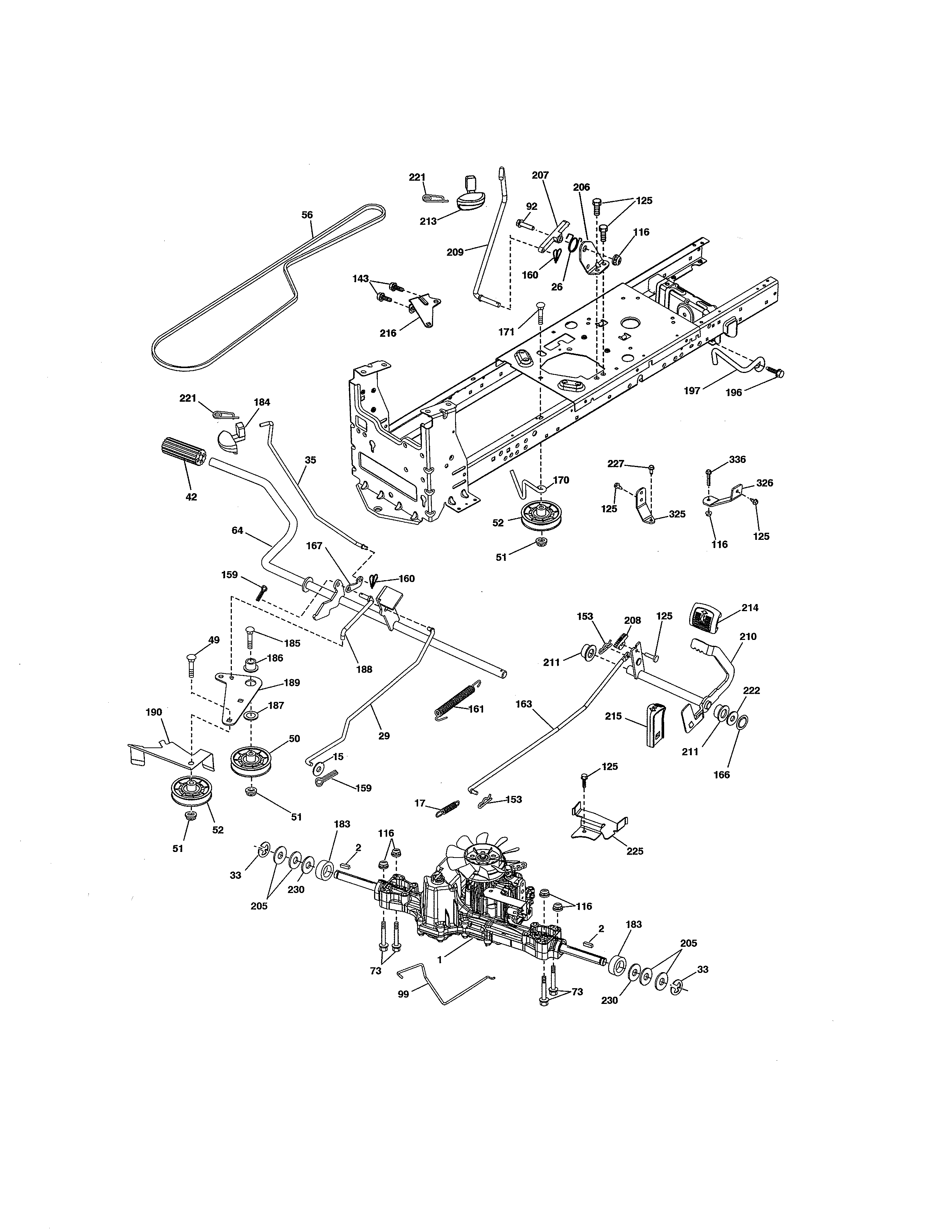 Craftsman 917990420 ground drive diagram