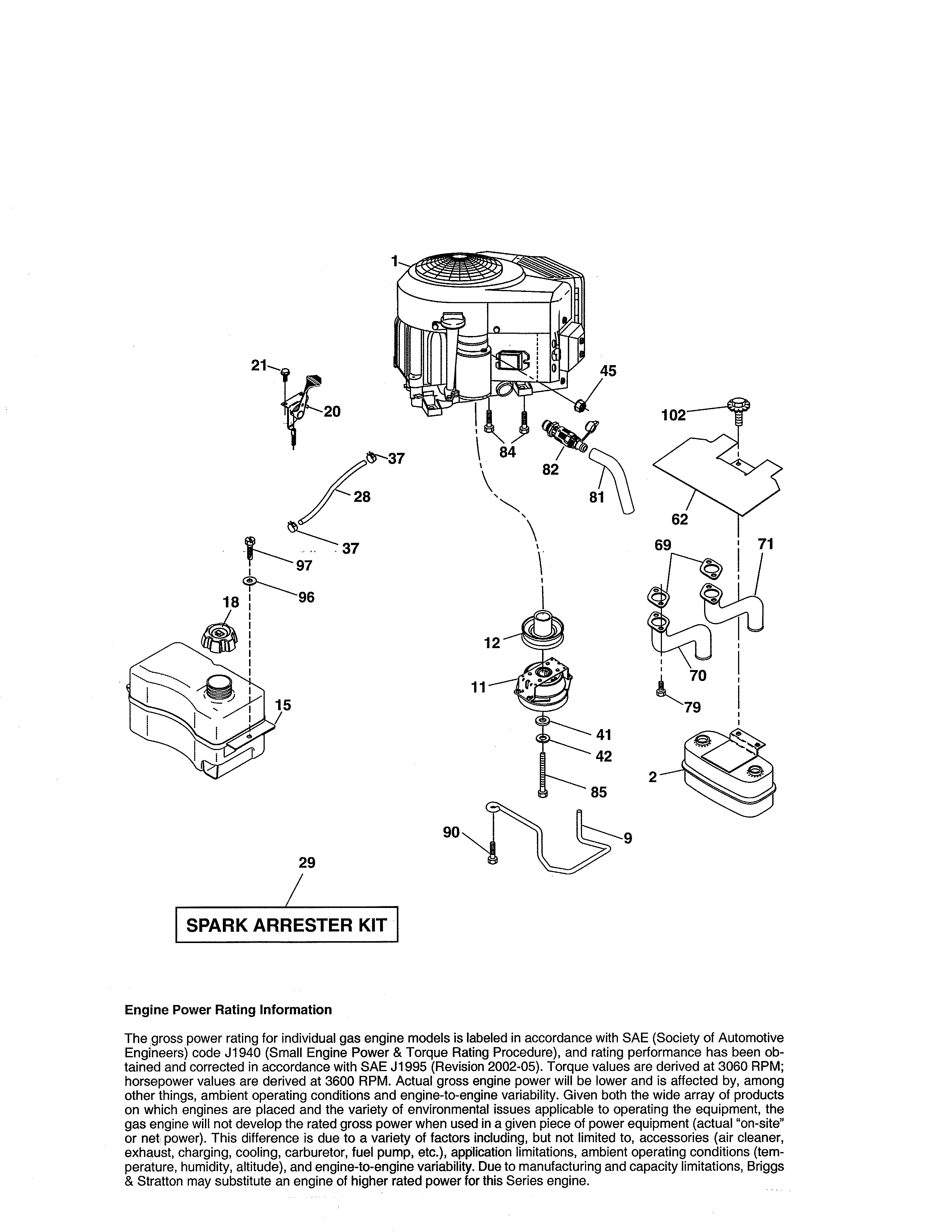 Craftsman 917990420 engine diagram