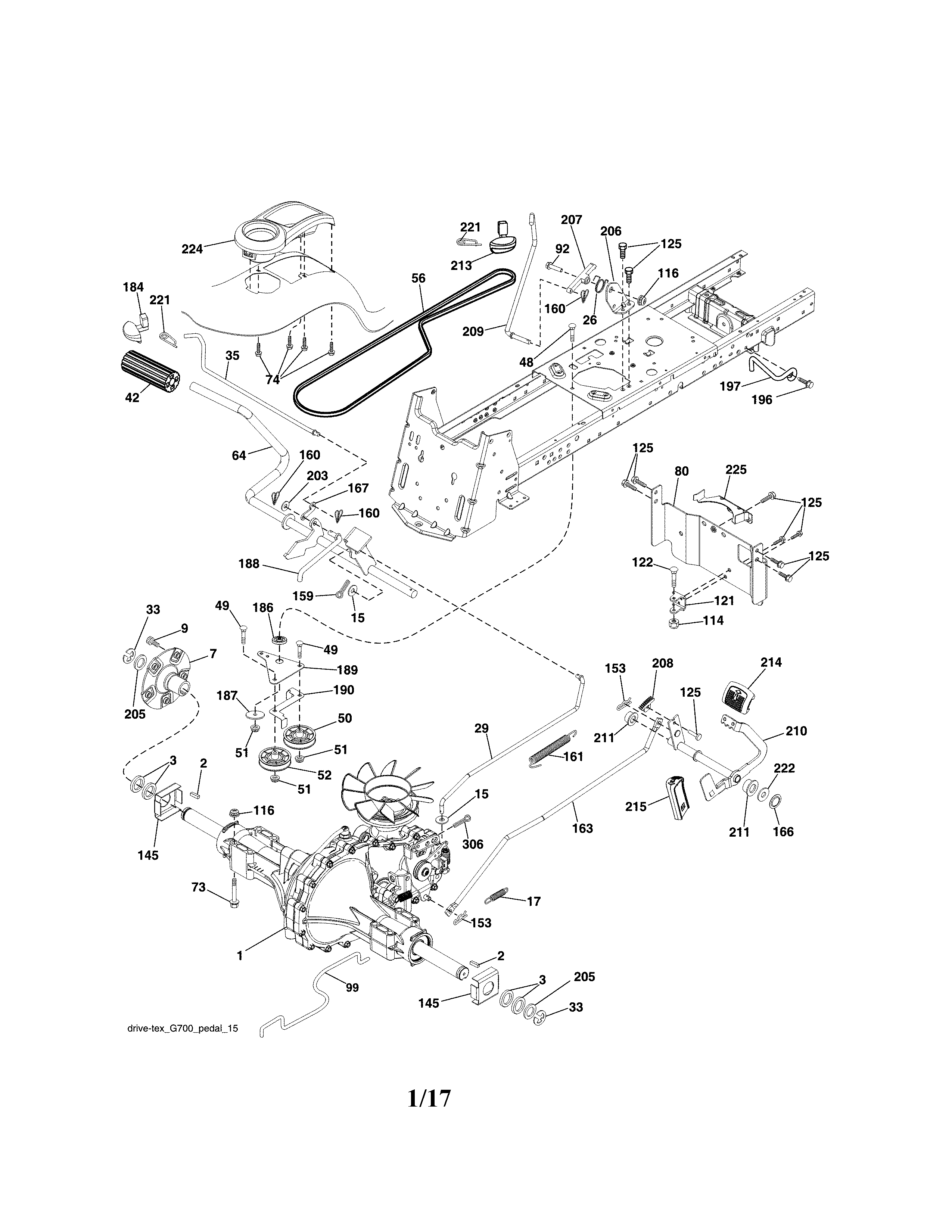 Craftsman 917255738 ground drive diagram